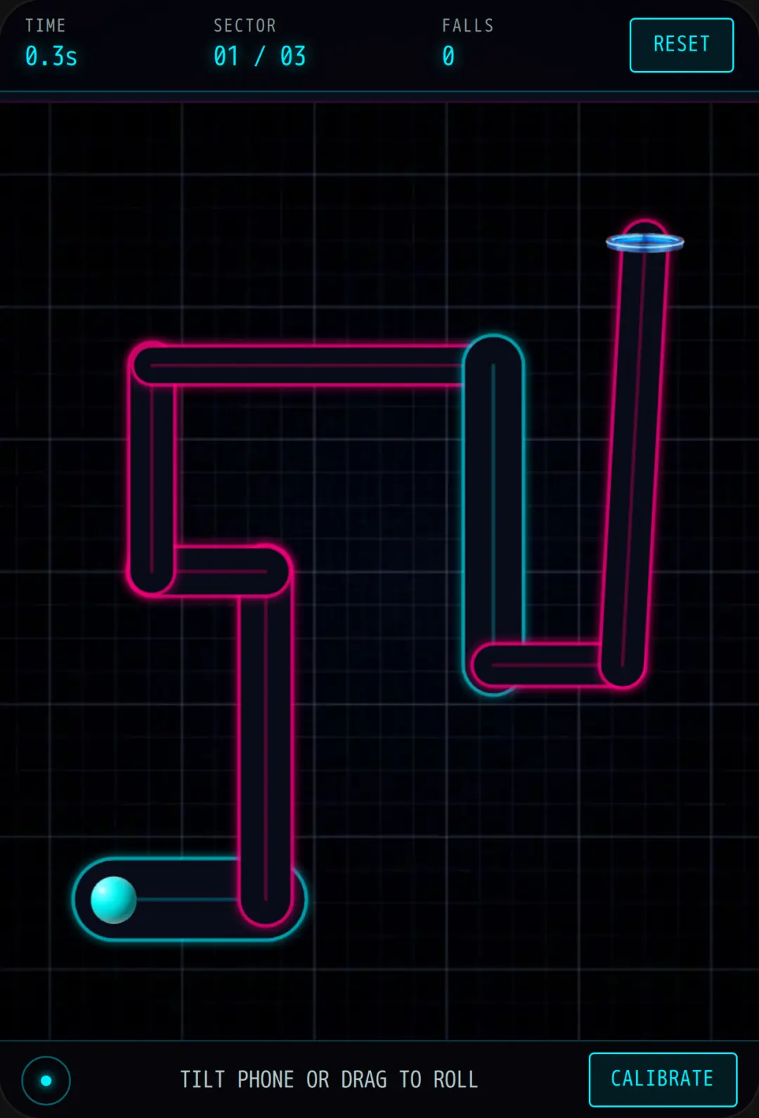 Neon Void: Mean Tilt Maze cover