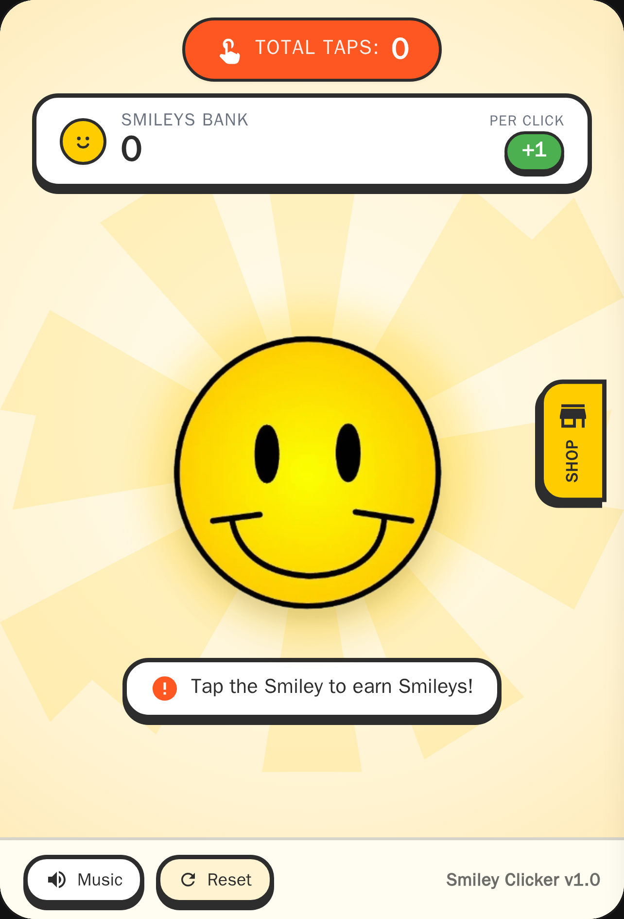 1 smiley per click cover