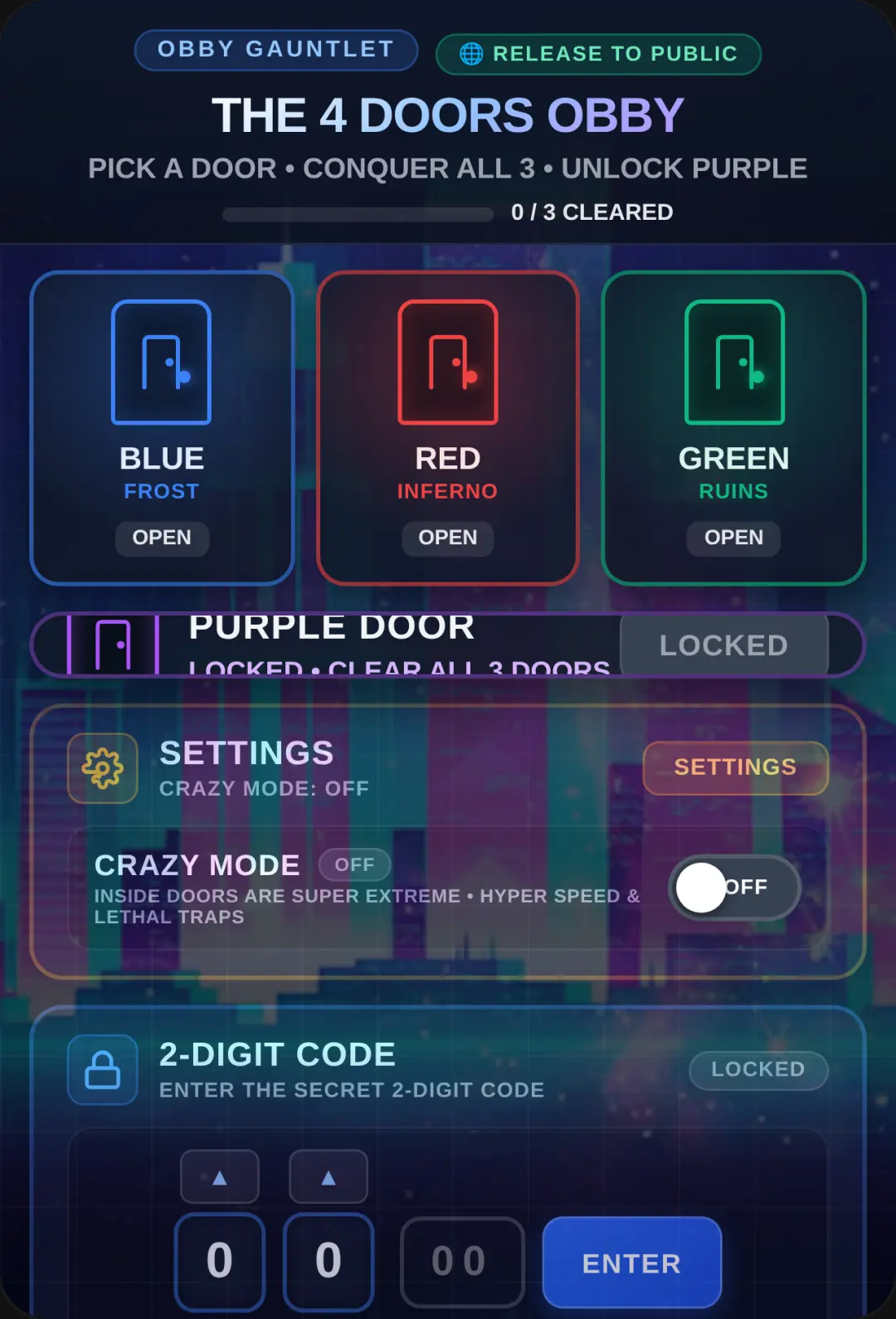 The 4 Doors Obby cover