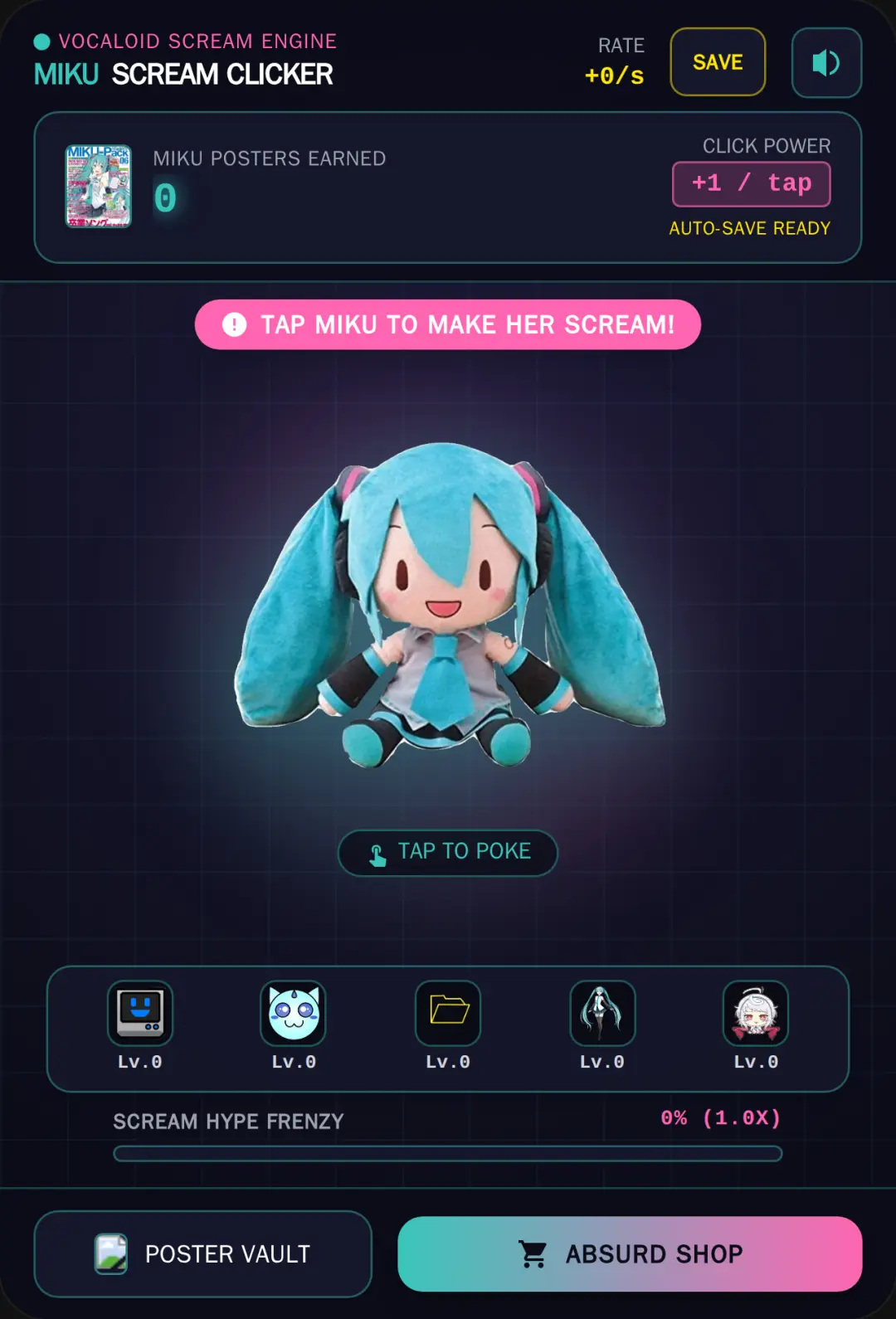 Miku Scream Clicker: Absurd Weapons Shop cover