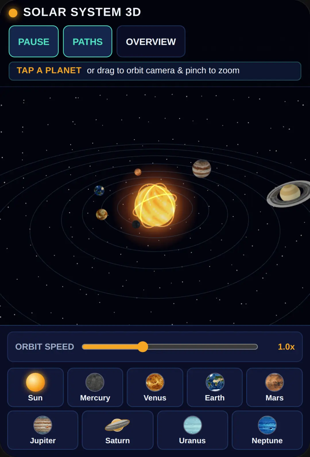 3D Solar System Explorer cover