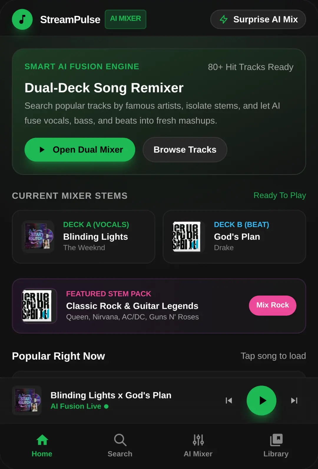 StreamPulse AI Song Mixer cover
