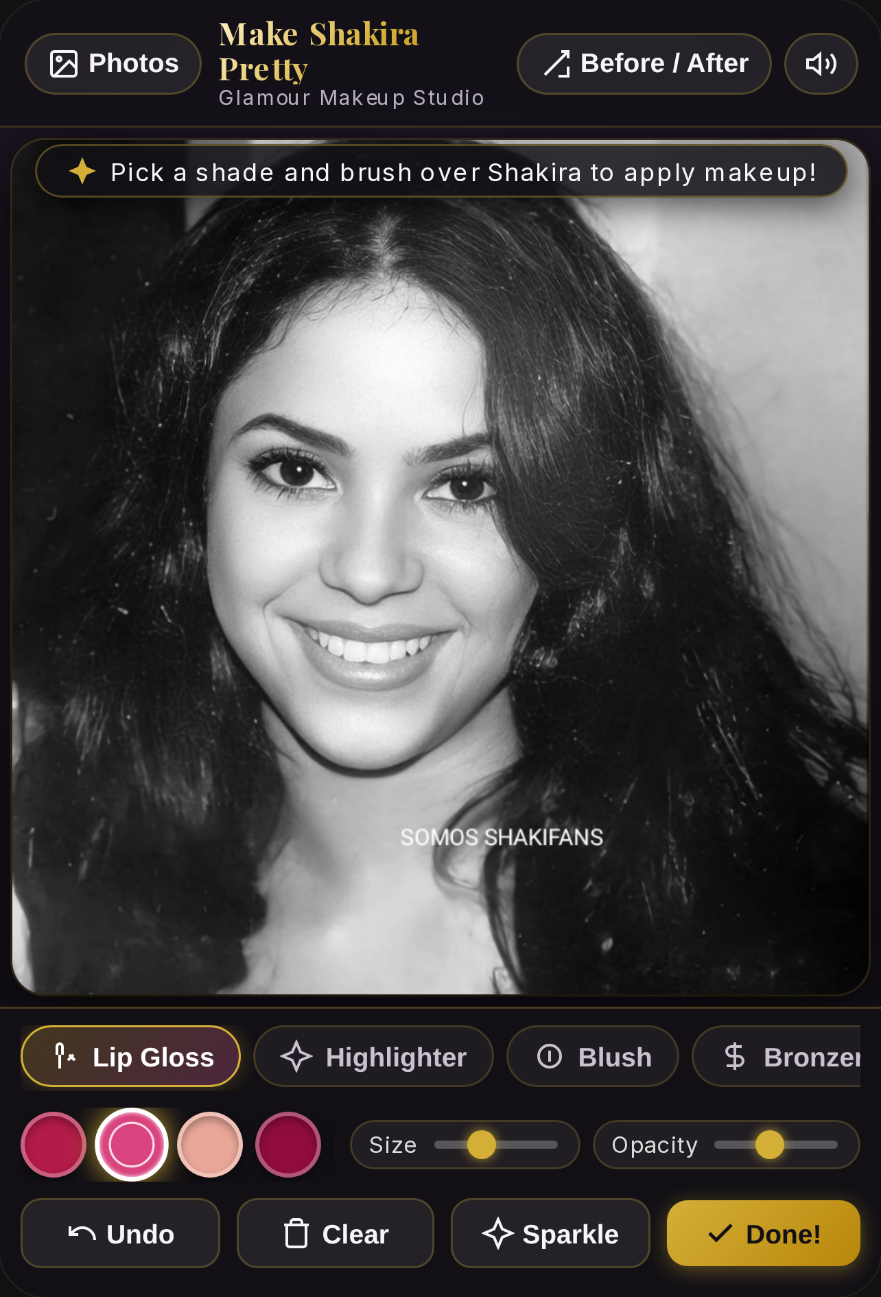 Make Shakira Pretty - Glamour Makeover Studio cover