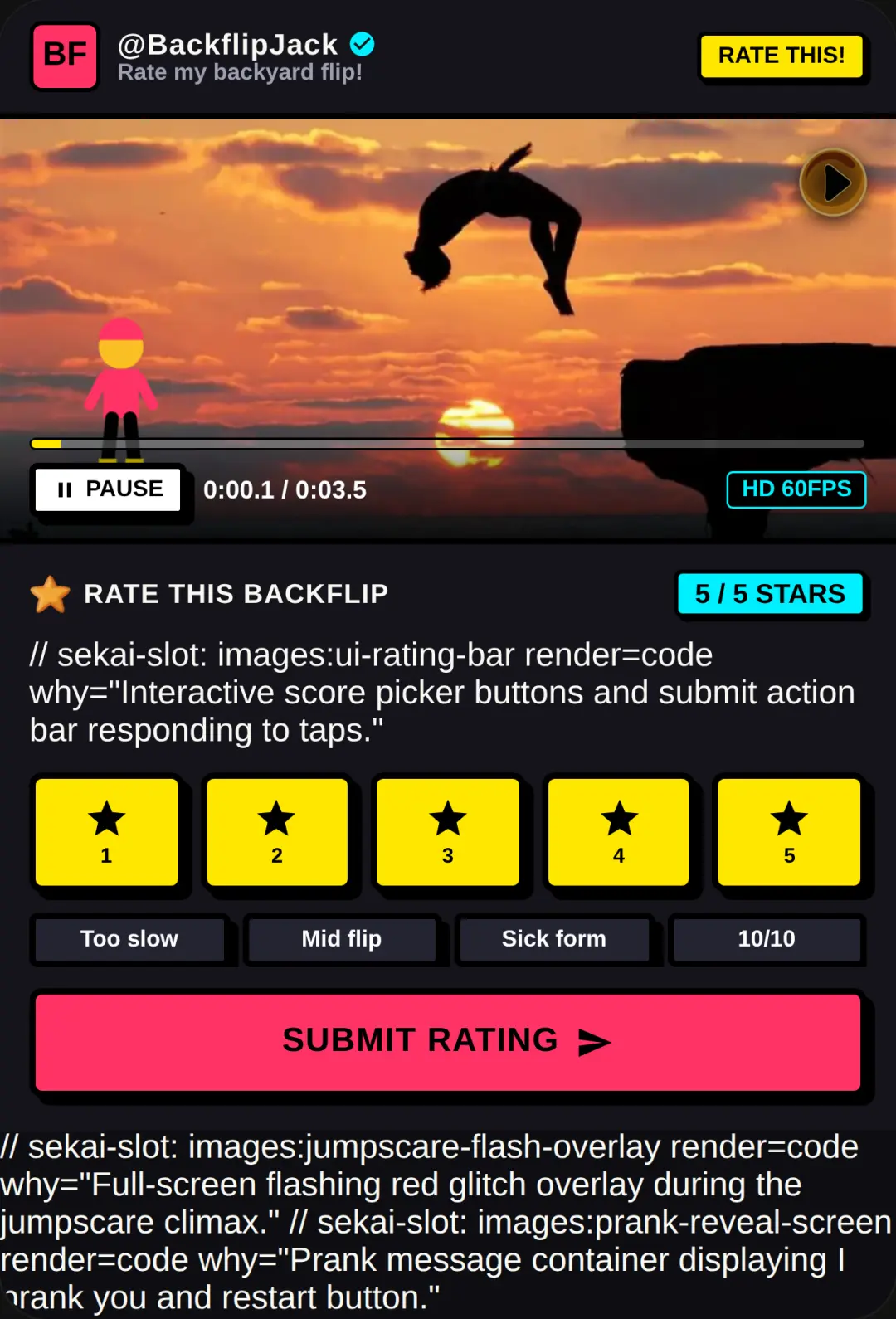 Rate My Backflip cover