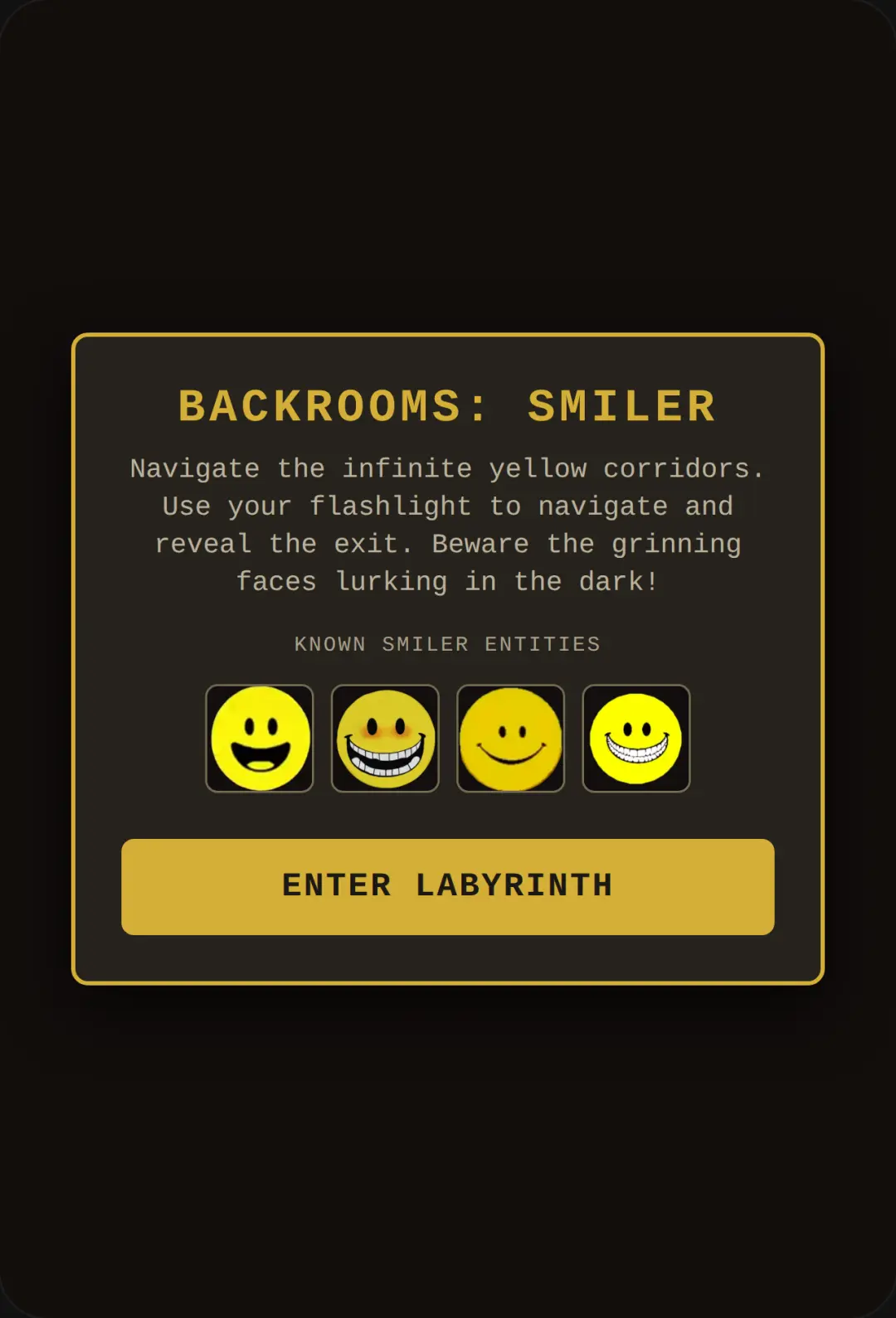 Backrooms: Smiler Labyrinth cover