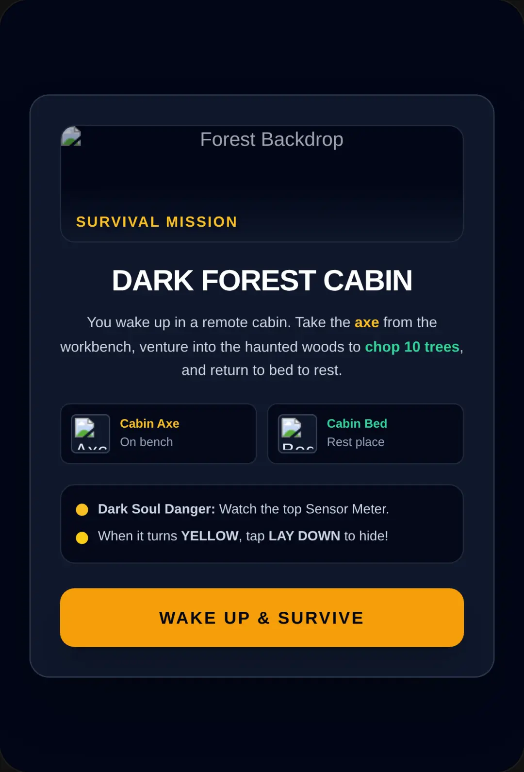 Dark Forest Cabin Survival cover
