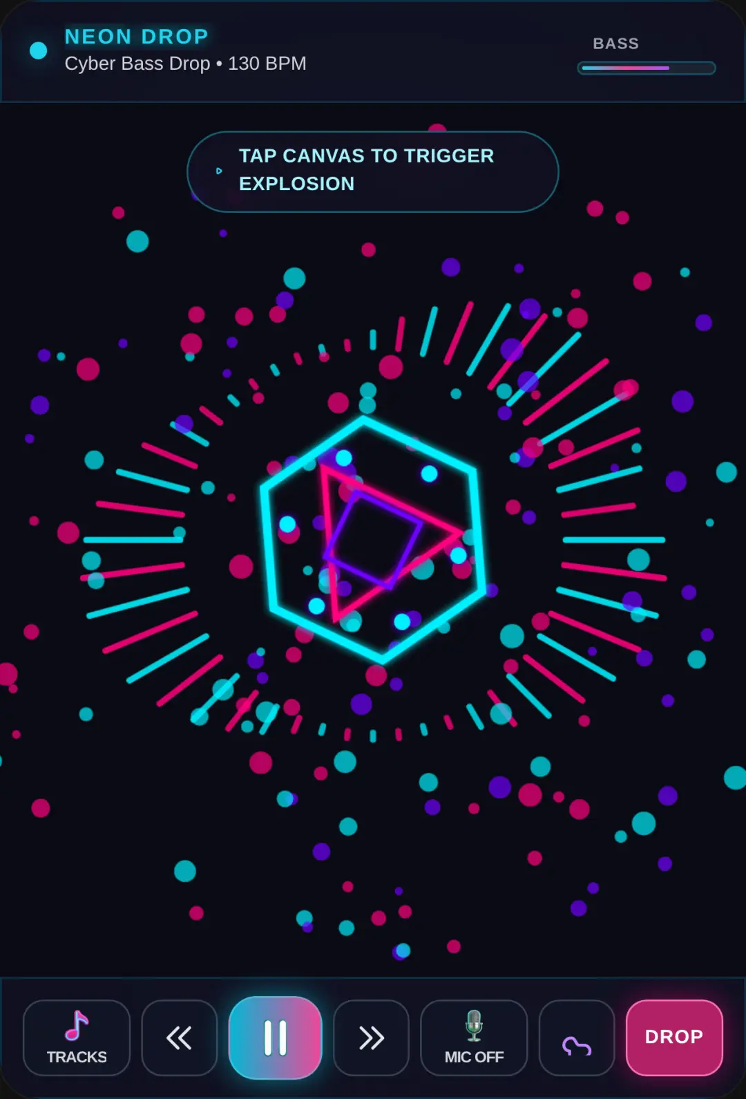 NEON DROP - Music Visualizer cover