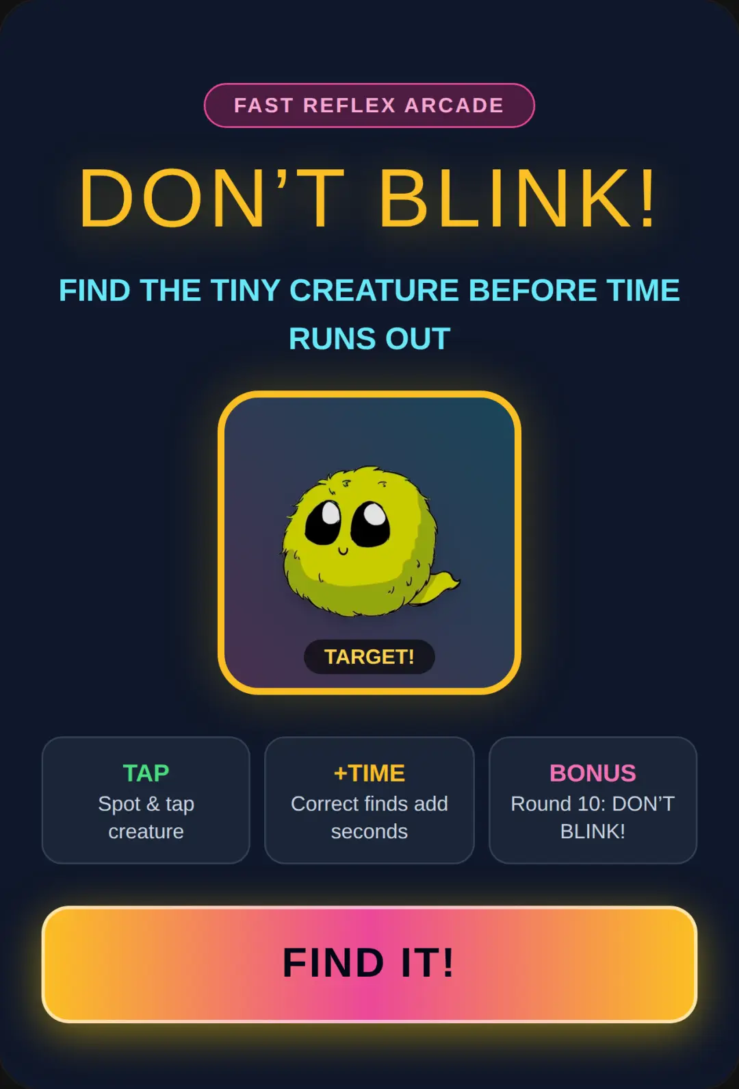 DON’T BLINK cover