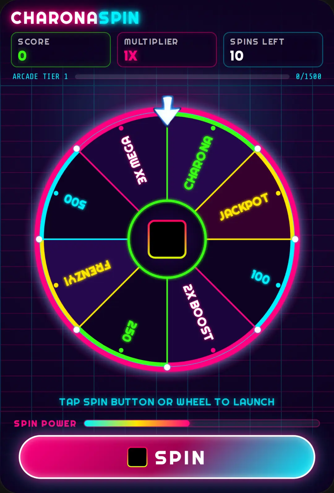 Charona Spin - Neon Arcade cover