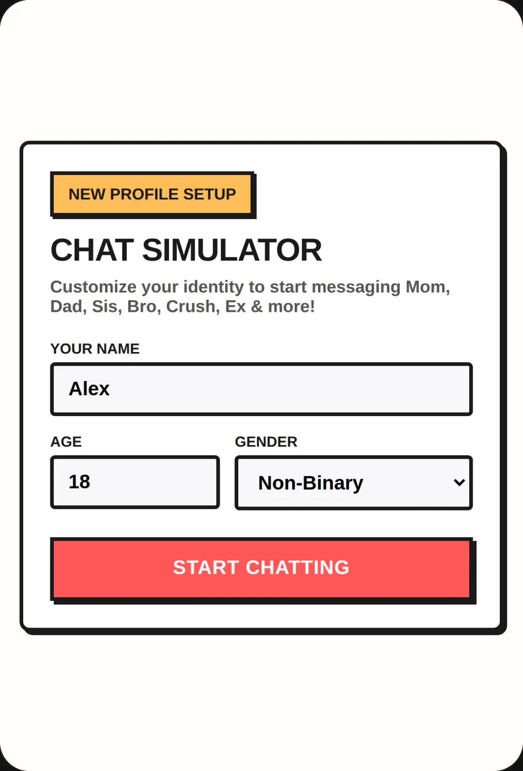 Text Simulator - Text your Family And Friends cover