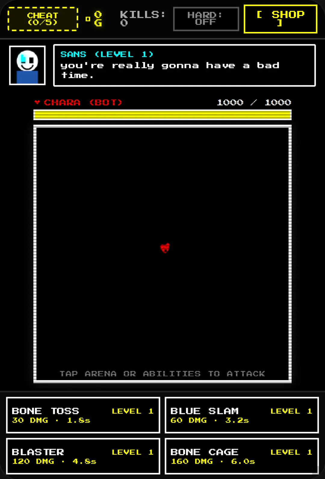 Undertale Boss: Sans vs Chara cover