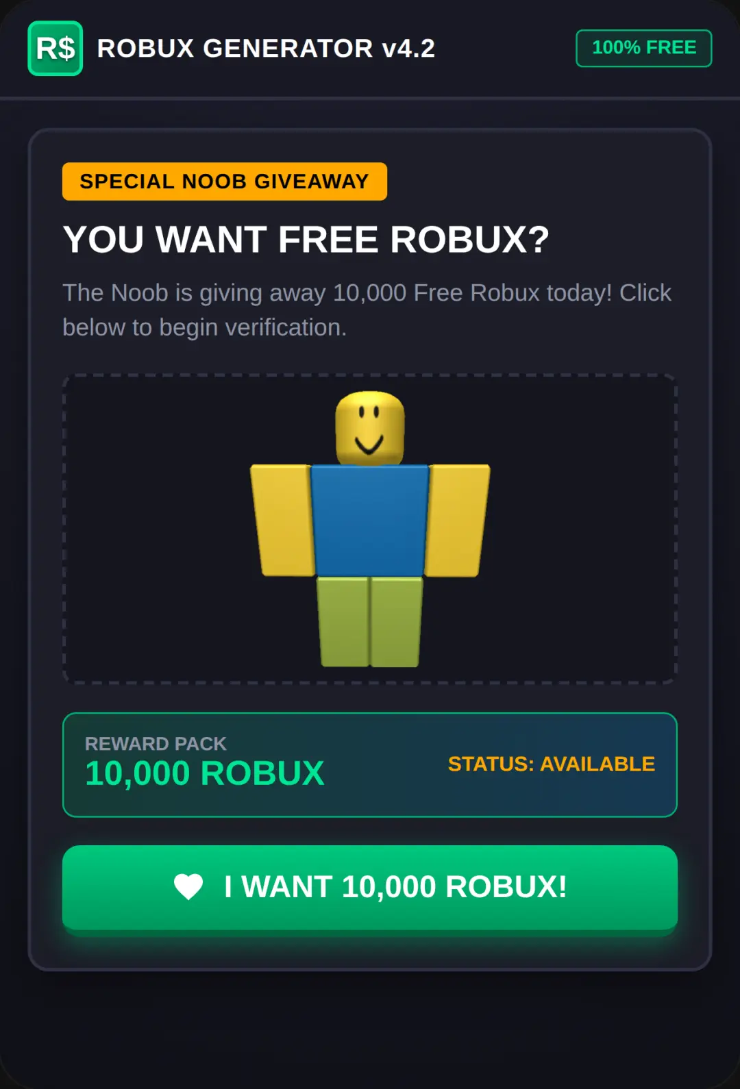 Free Robux 10K Generator & Obby cover
