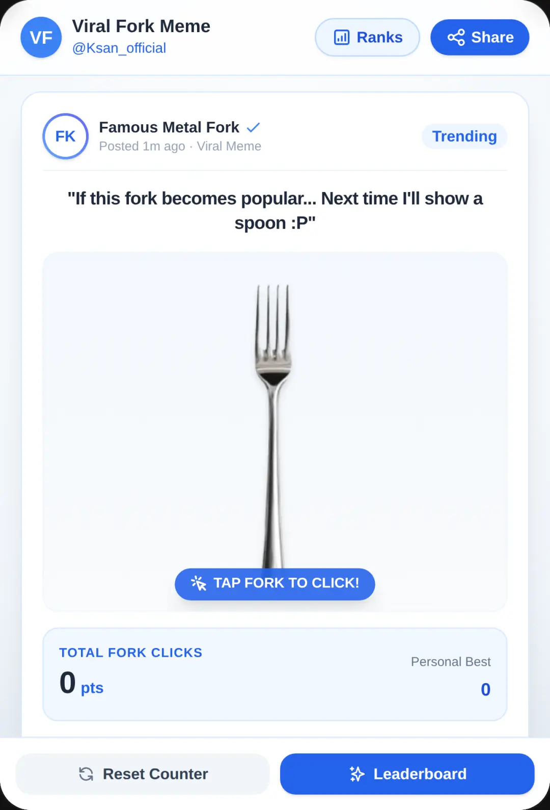 Viral Fork Meme (There's a hint of meme 67) cover