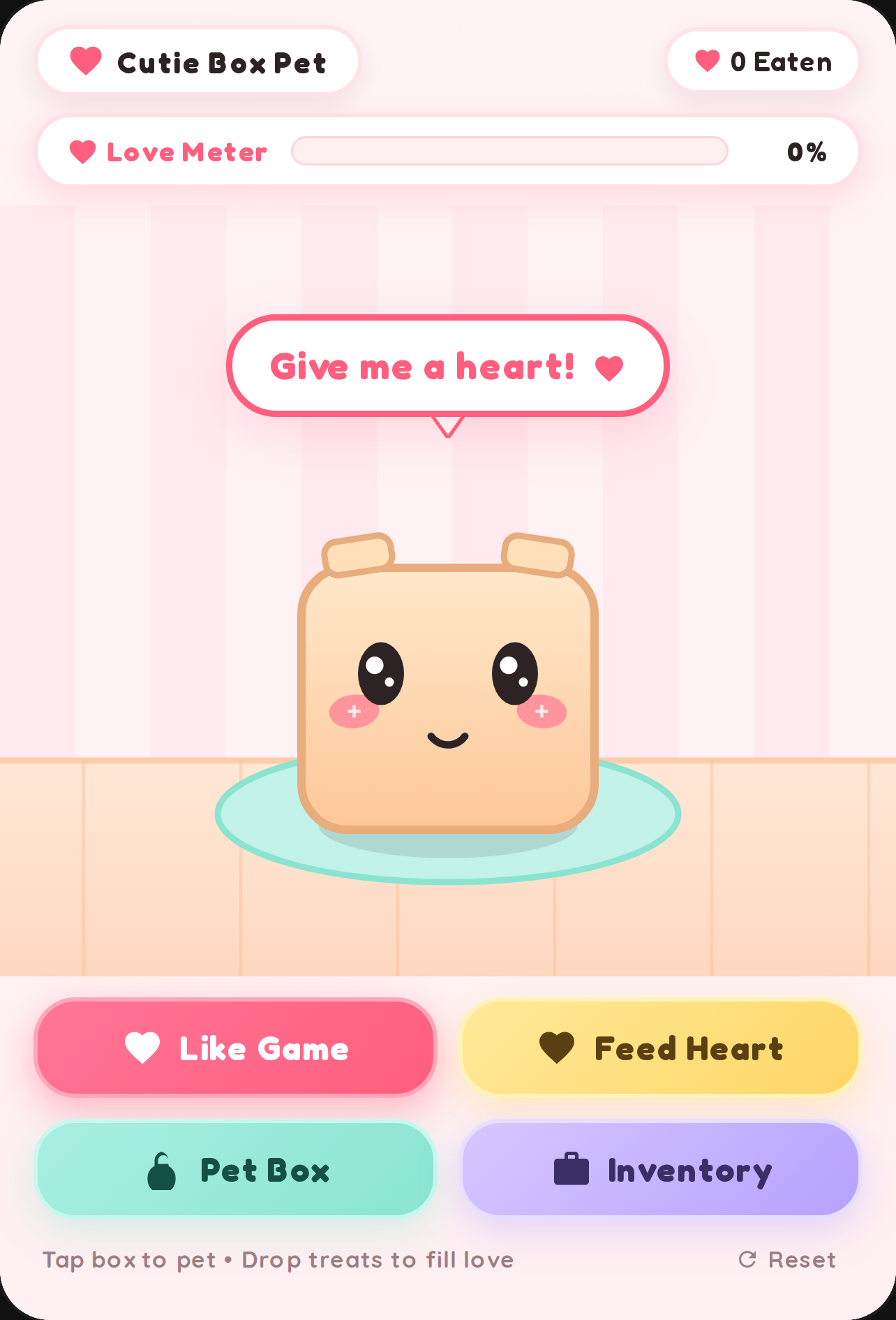 Cute Box Pet - Like & Feed cover