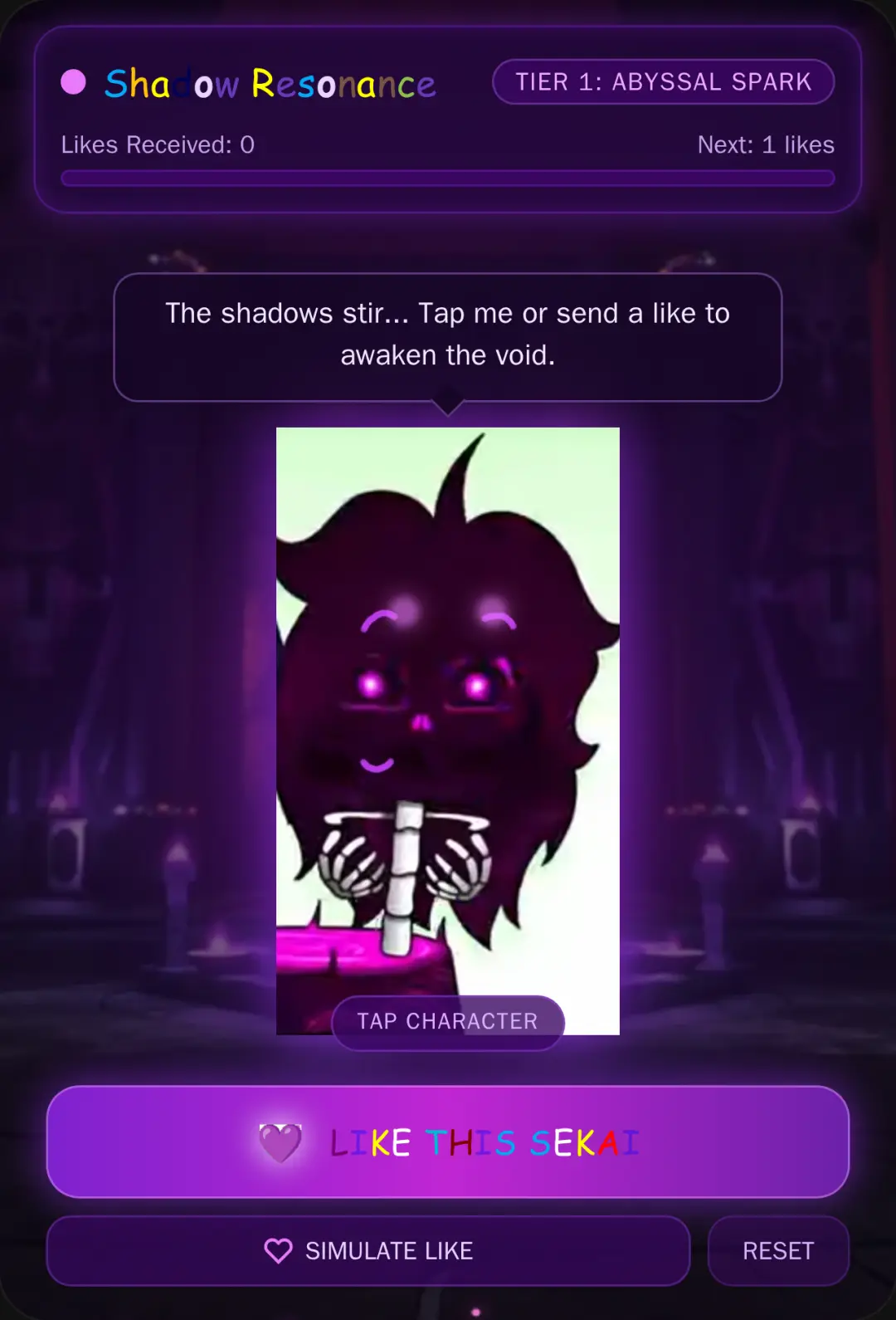 Shadow Resonance - Character Showcase cover