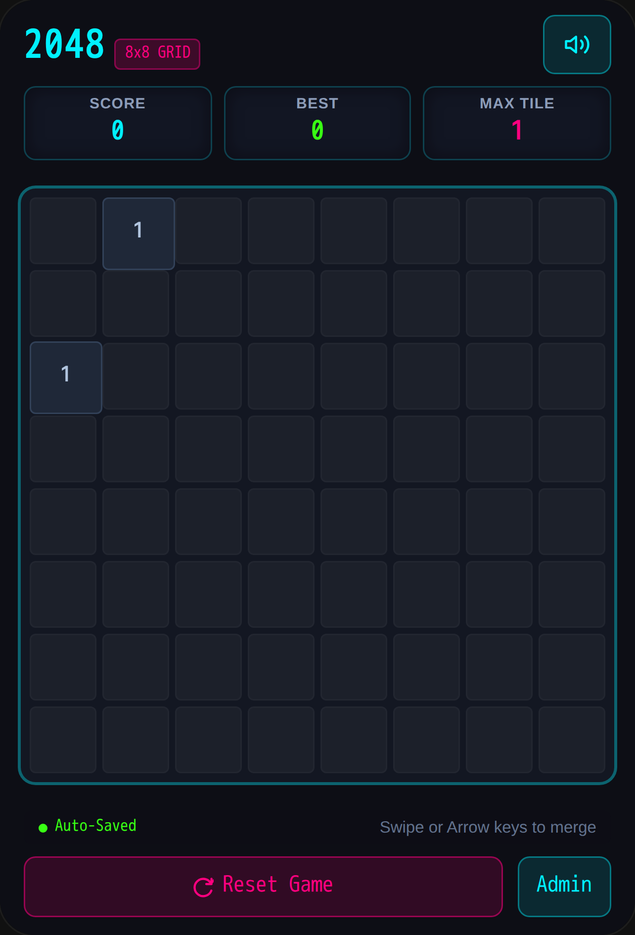 8x8 2048 Synth Grid cover