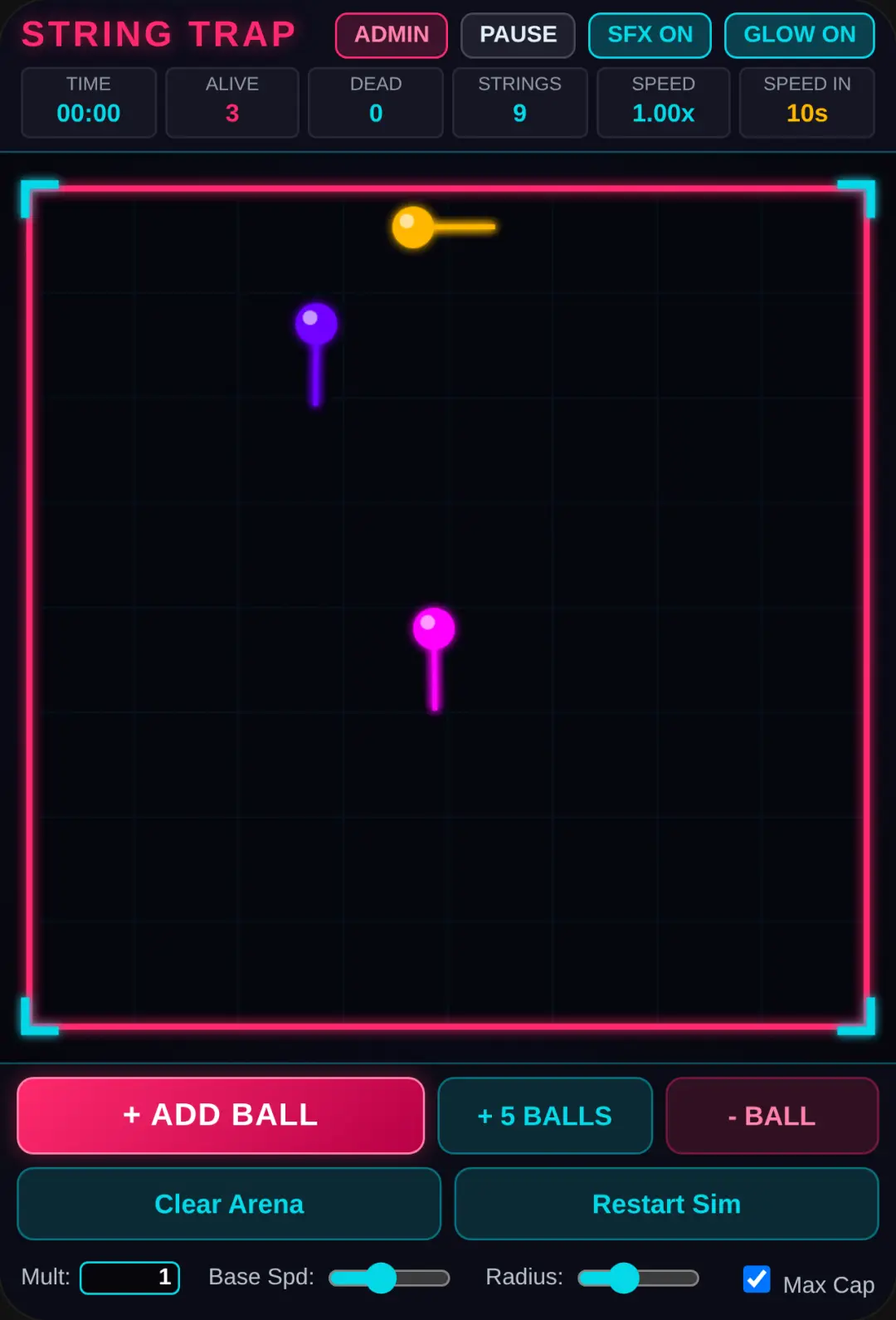 String Trap — 2D Ball Survival cover