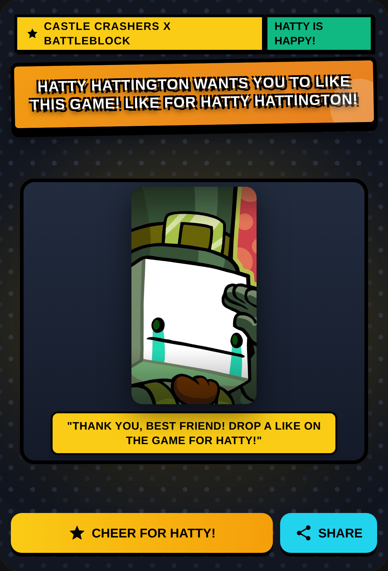 Hatty Hattington - Castle Crashers cover