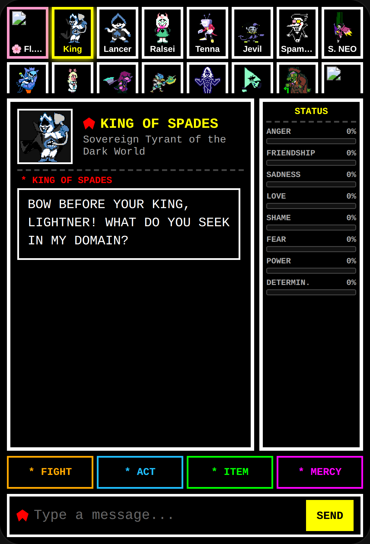 Deltarune Dark World Chat (upd) cover