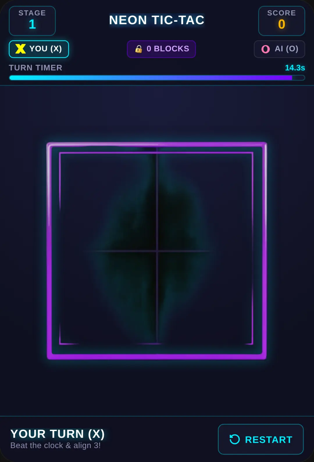 Impossible tic tac toe cover