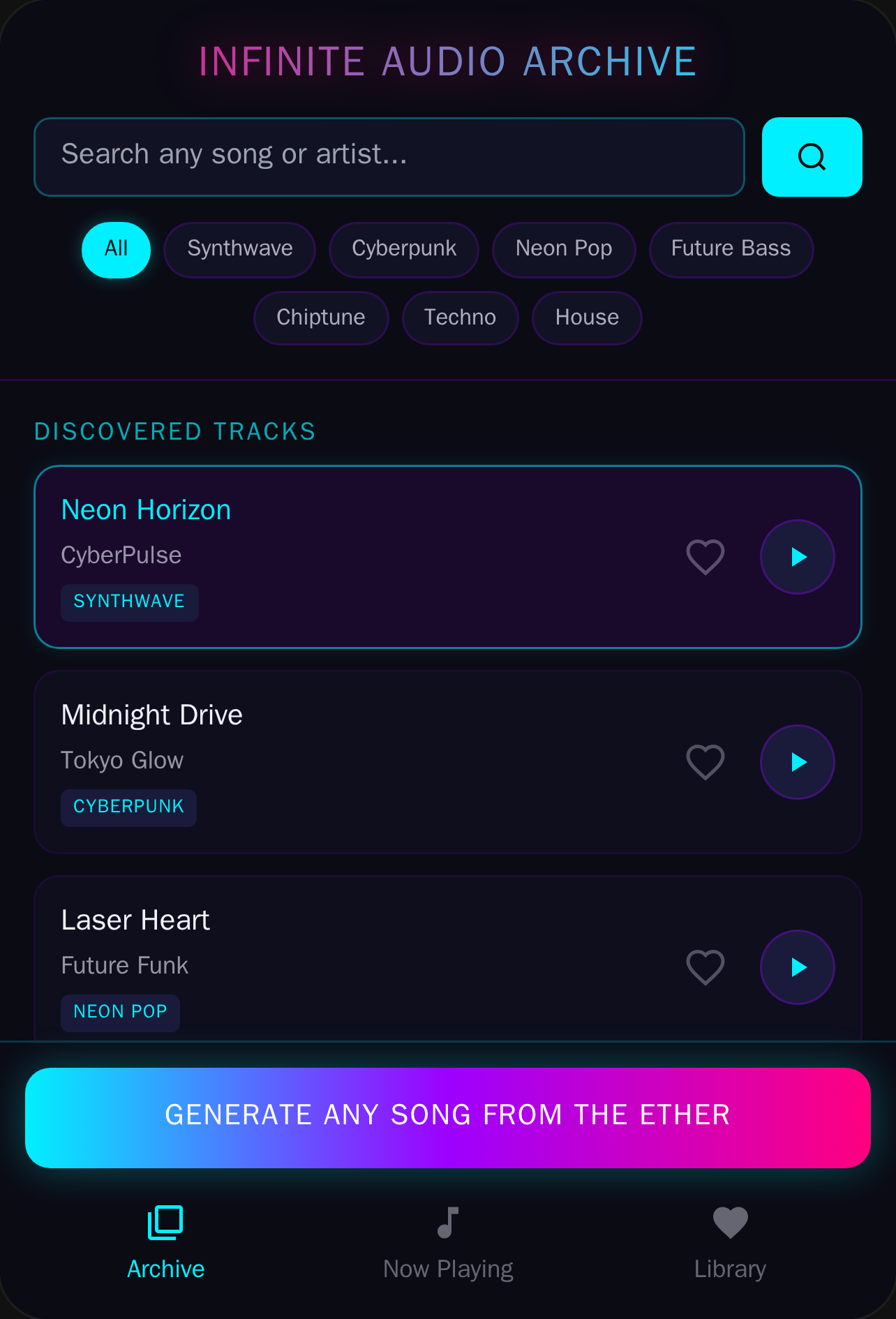 Infinite Audio Archive cover