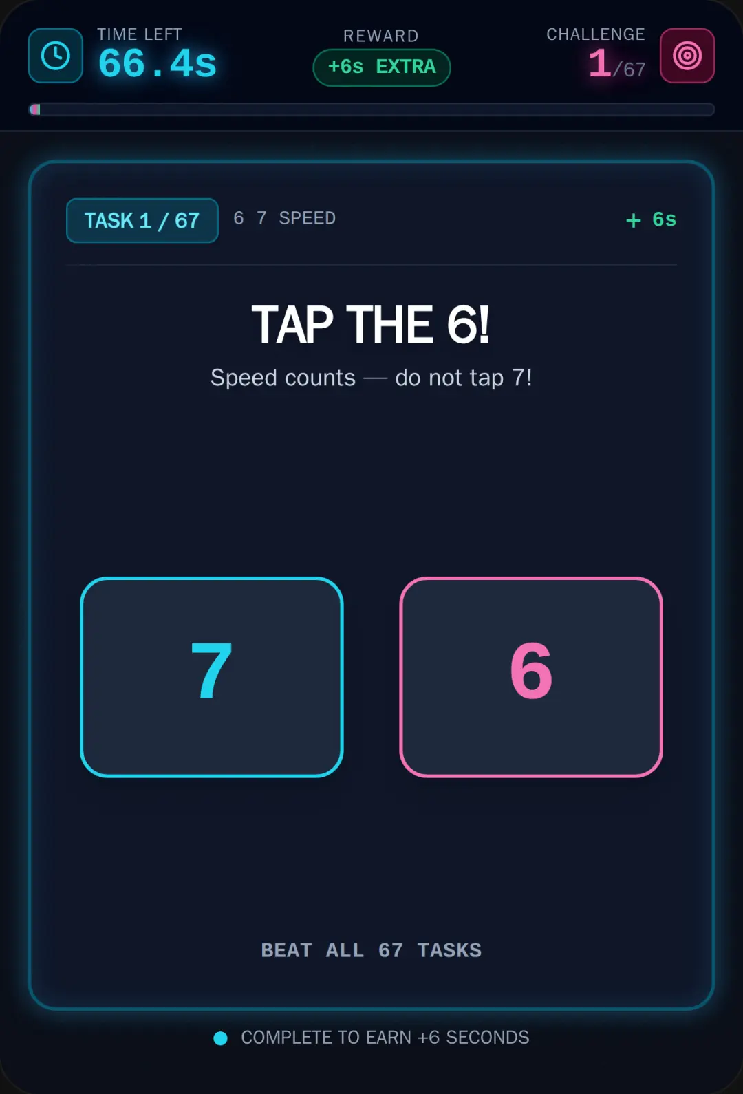 67 Challenges: 6 7 Speed Run cover
