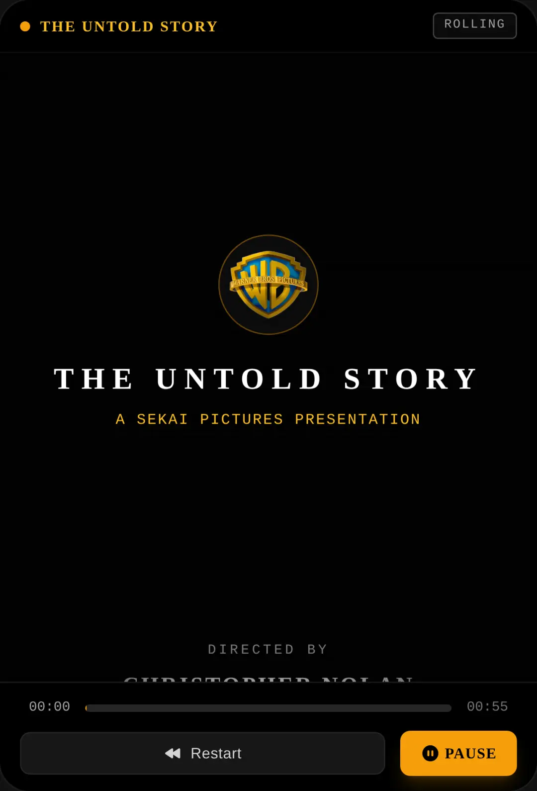 Cinematic End Credits cover
