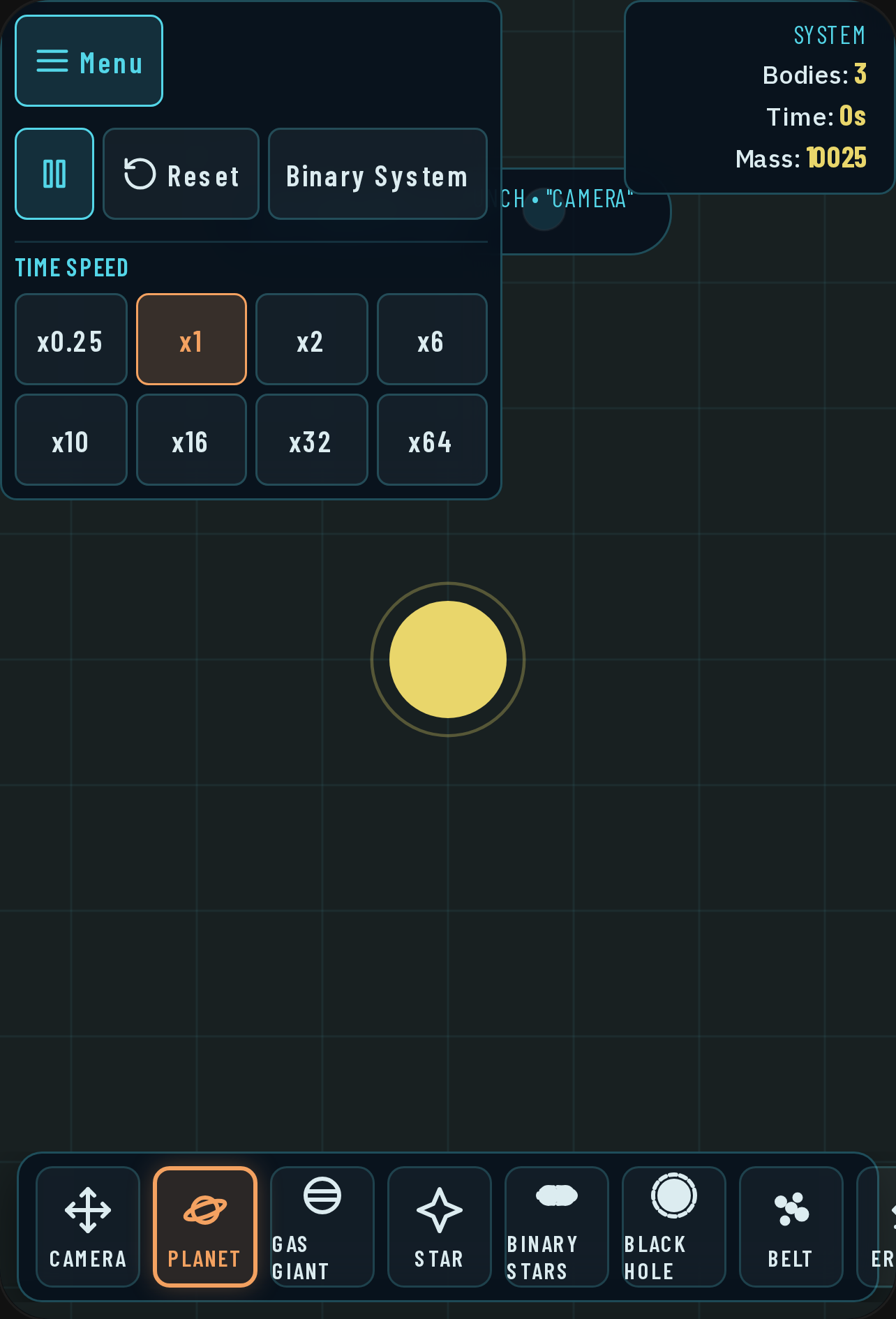 Solar system simulaor cover