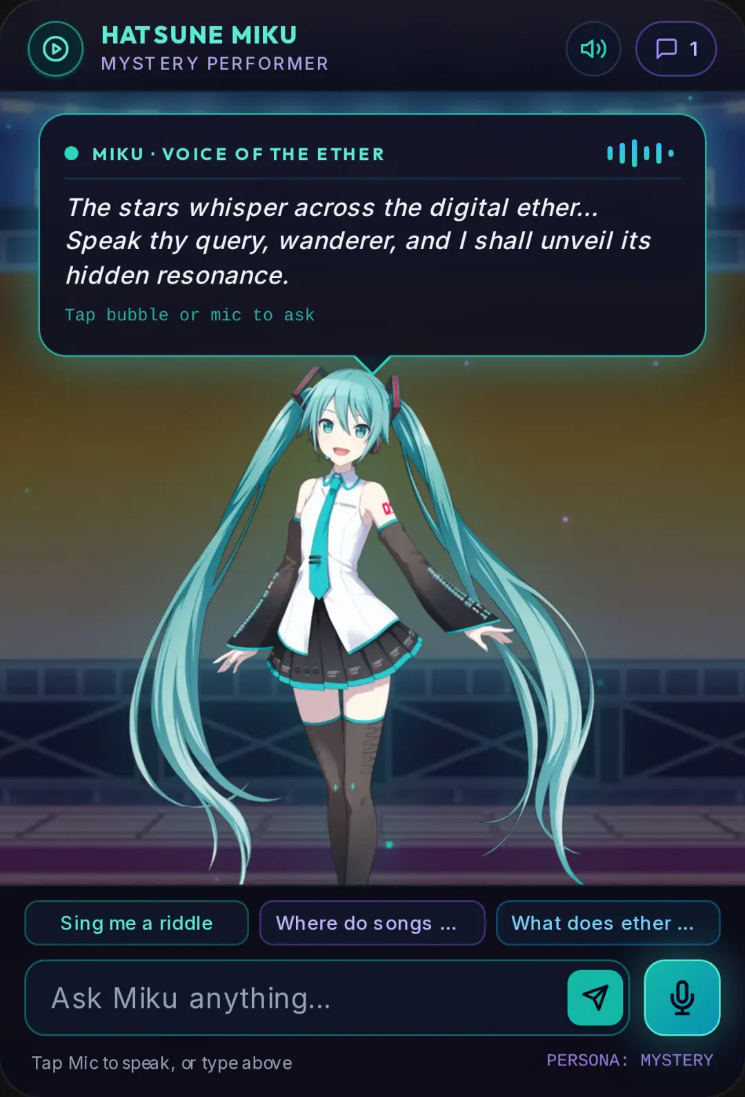Hatsune Miku — The Mystery Performer cover