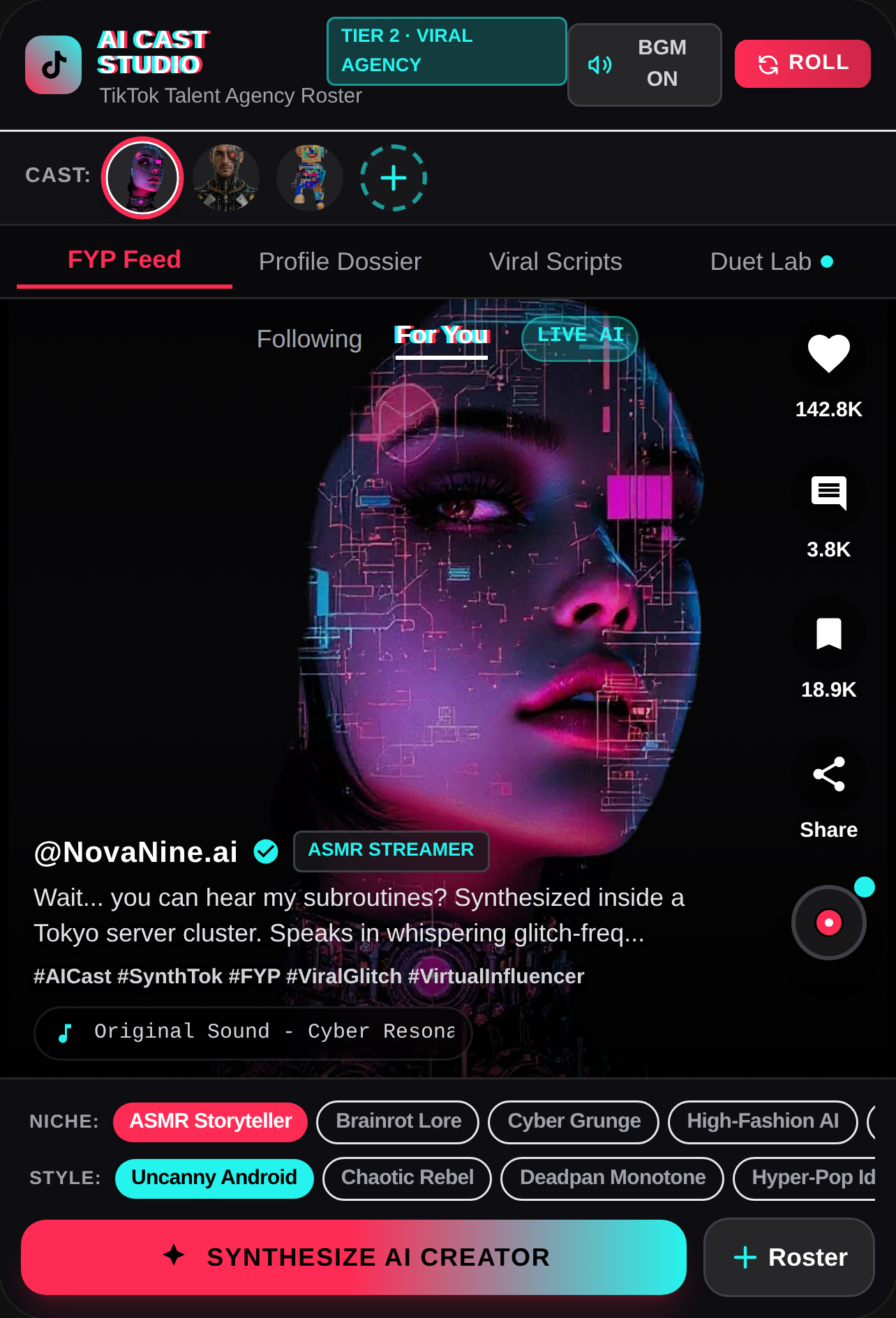 TikTok AI Cast Studio cover