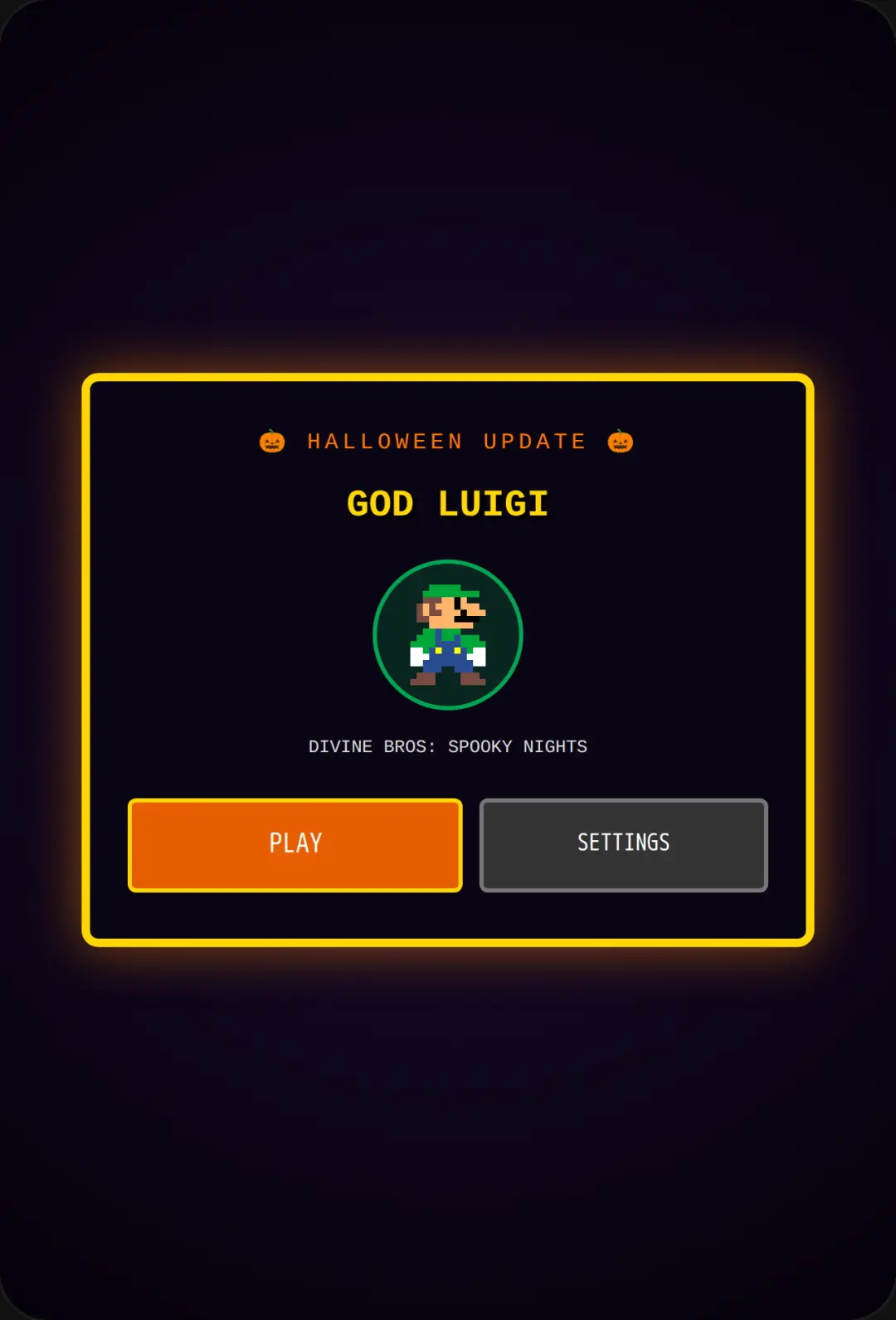 God Luigi: Divine Bros cover