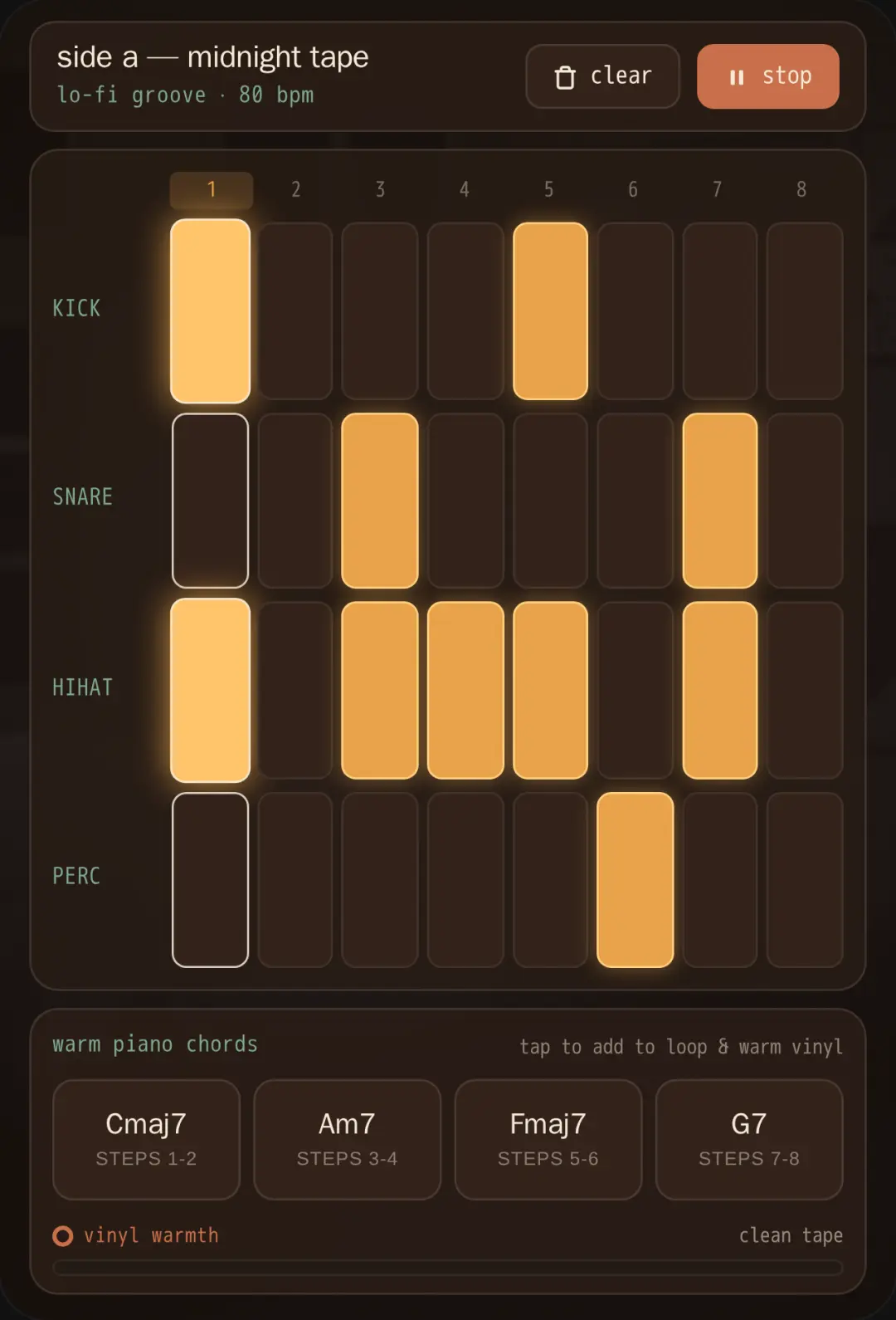 Midnight Tape Beat Pad cover