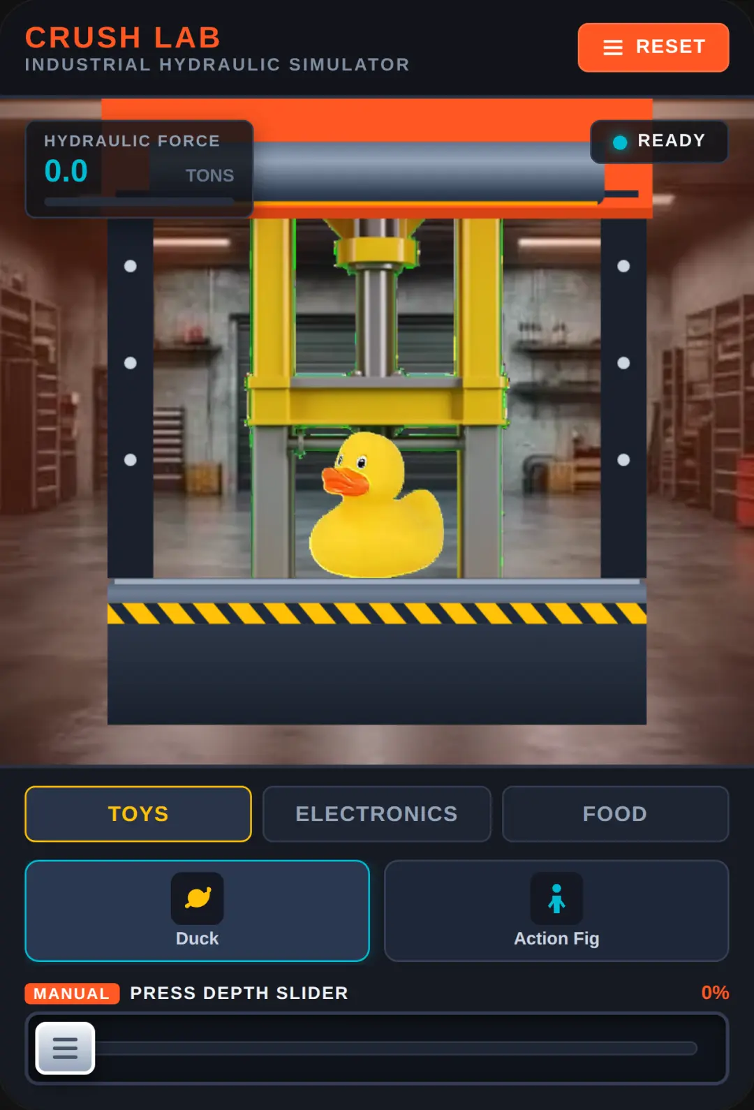 Hydraulic Crush Lab cover