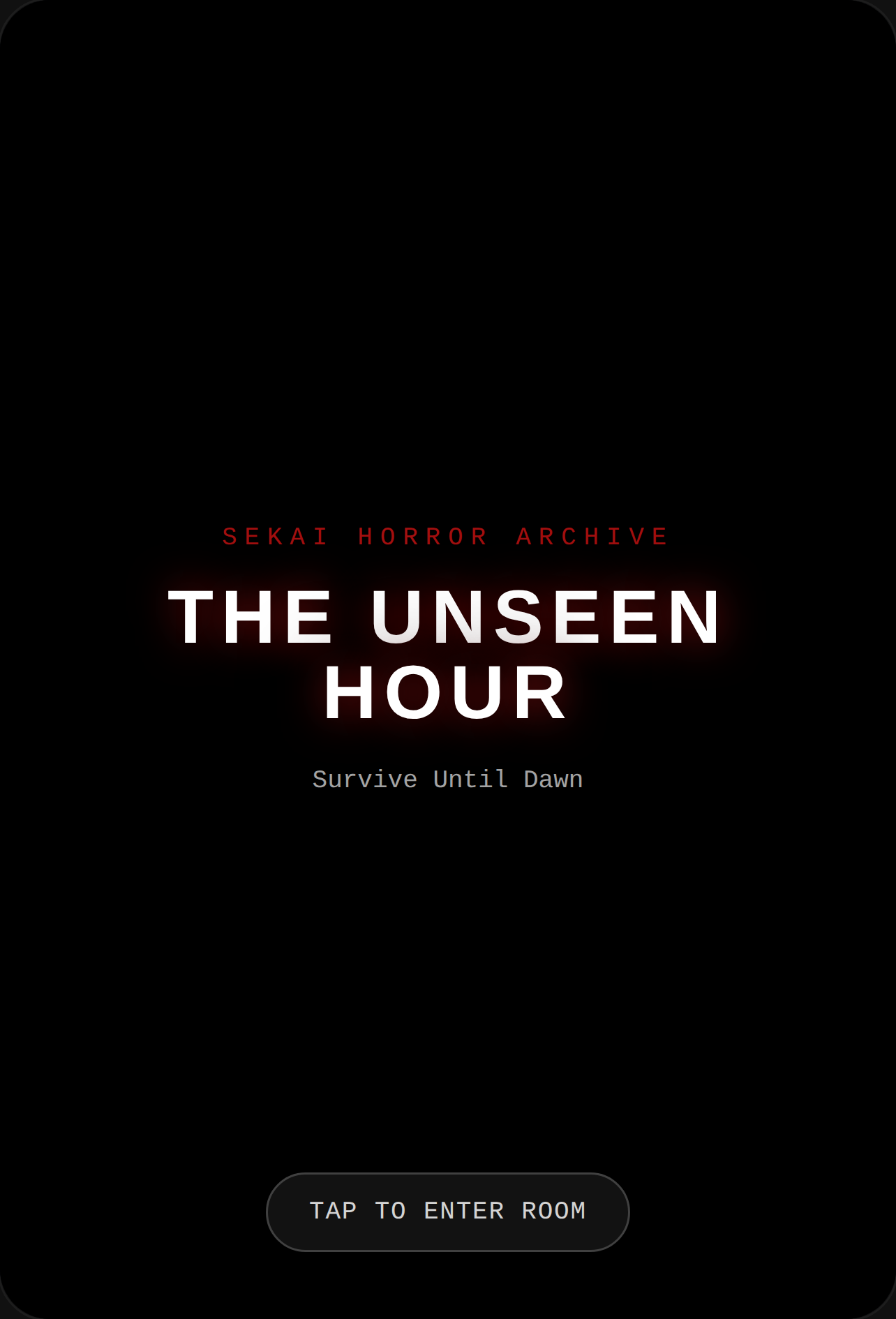 The Unseen Hour - Horror Survival cover