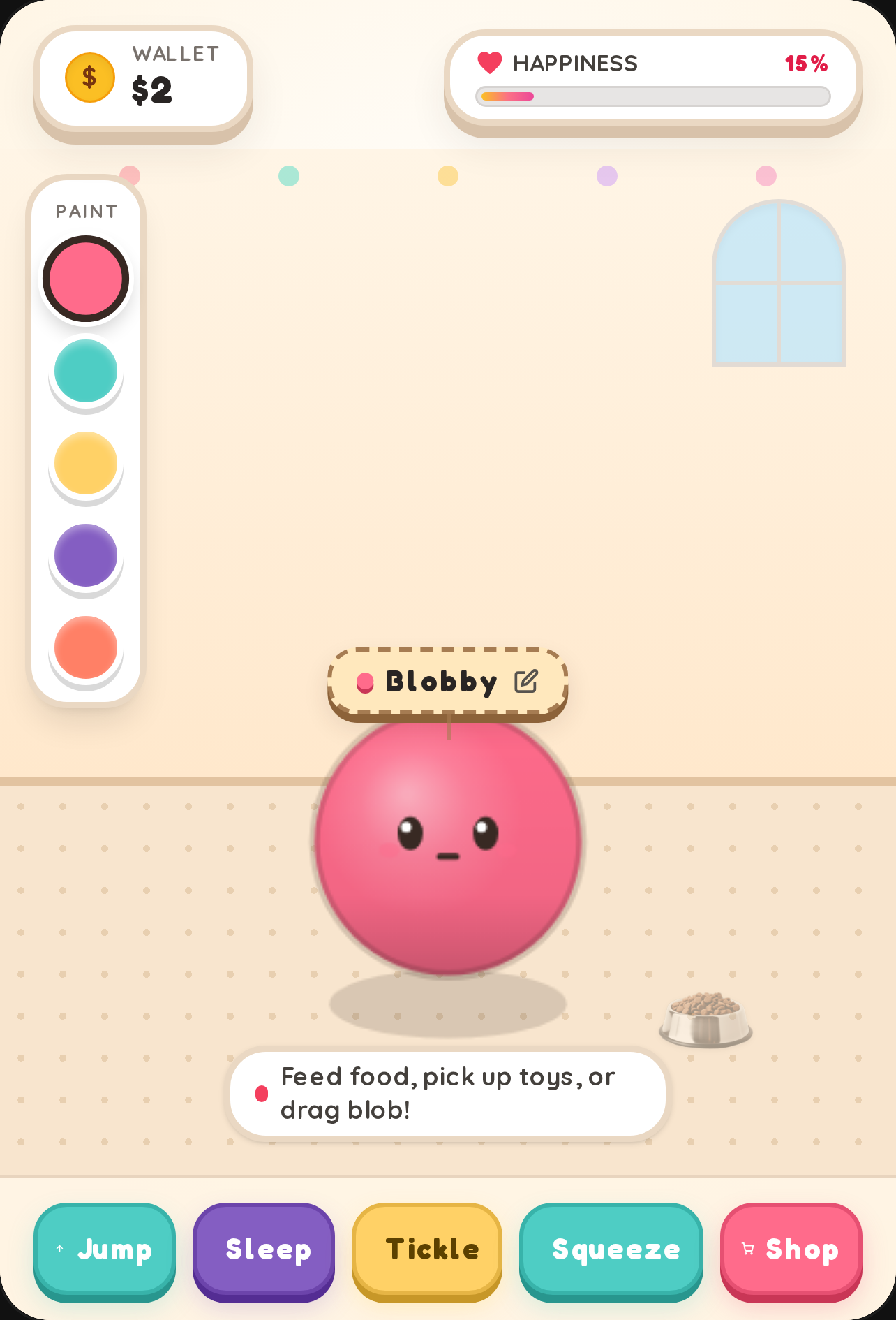 Squishy Blob Pet don't make it sad cover