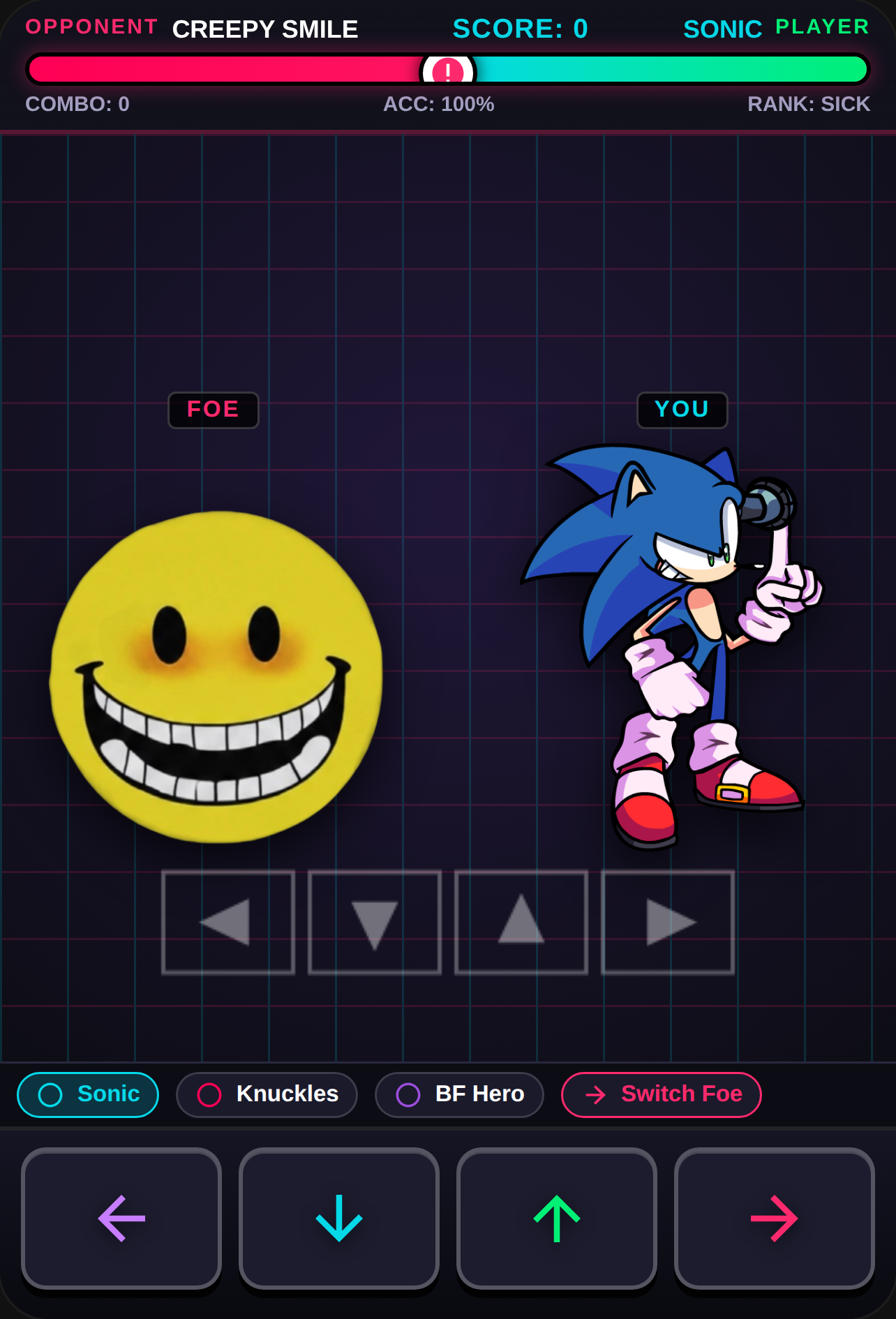 Sonic FNF vs Creepy Entities cover