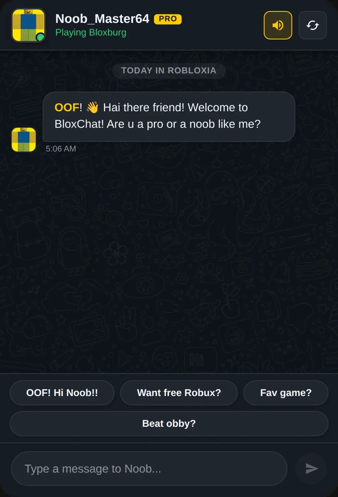Chat With Noob cover