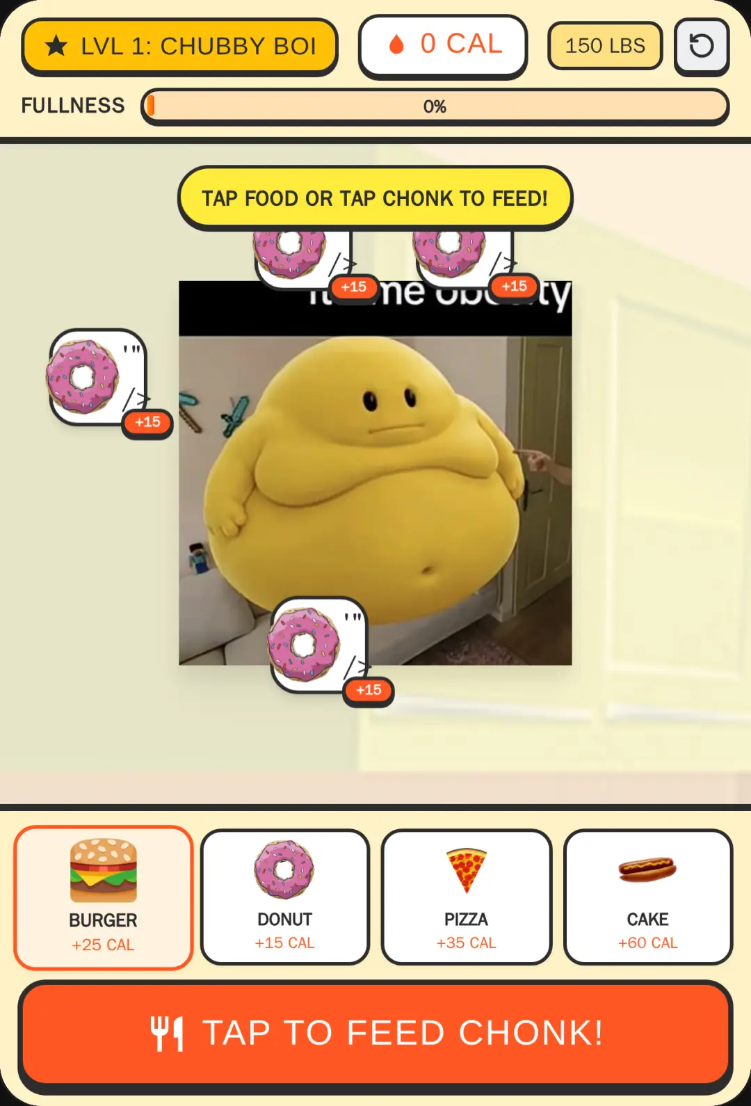 Feed The Chonk - Tap To Feed obesity 🤯🔥🥀 cover