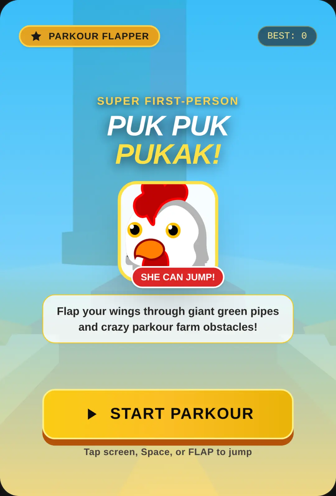 Puk Puk Pukak: First-Person Chicken Parkour cover