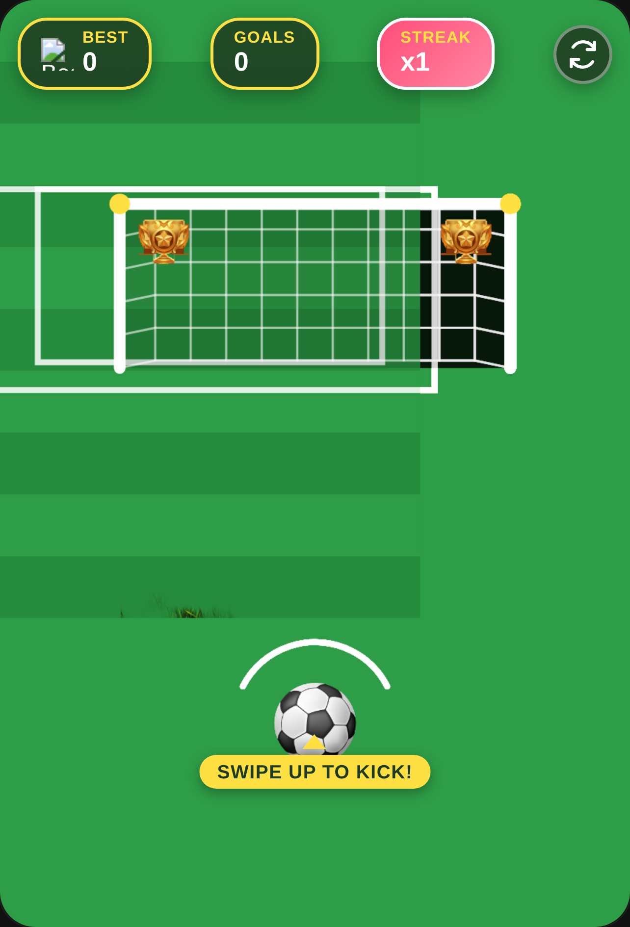 Cute Football Goal Kick cover