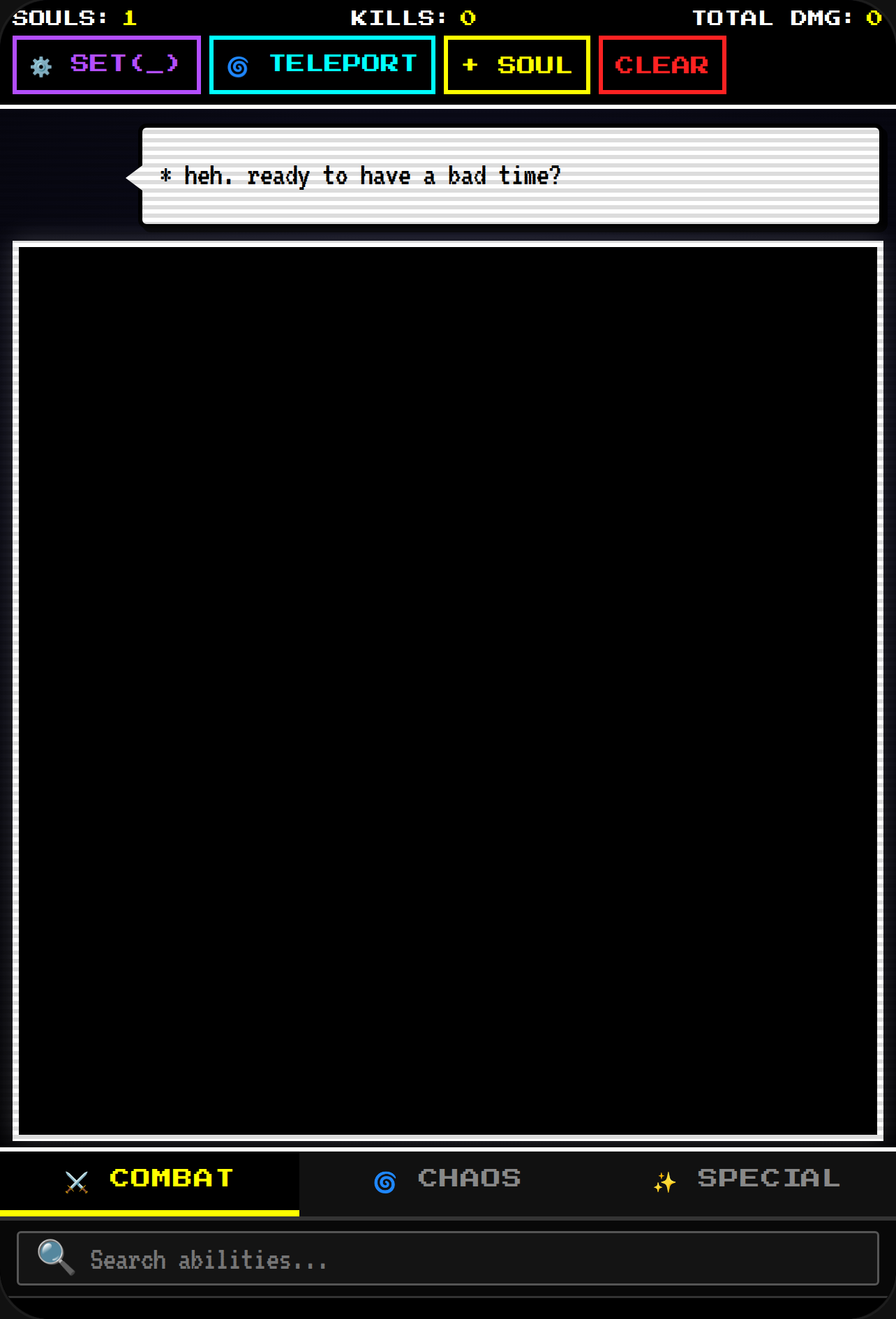 Sans Battle Soul Sandbox