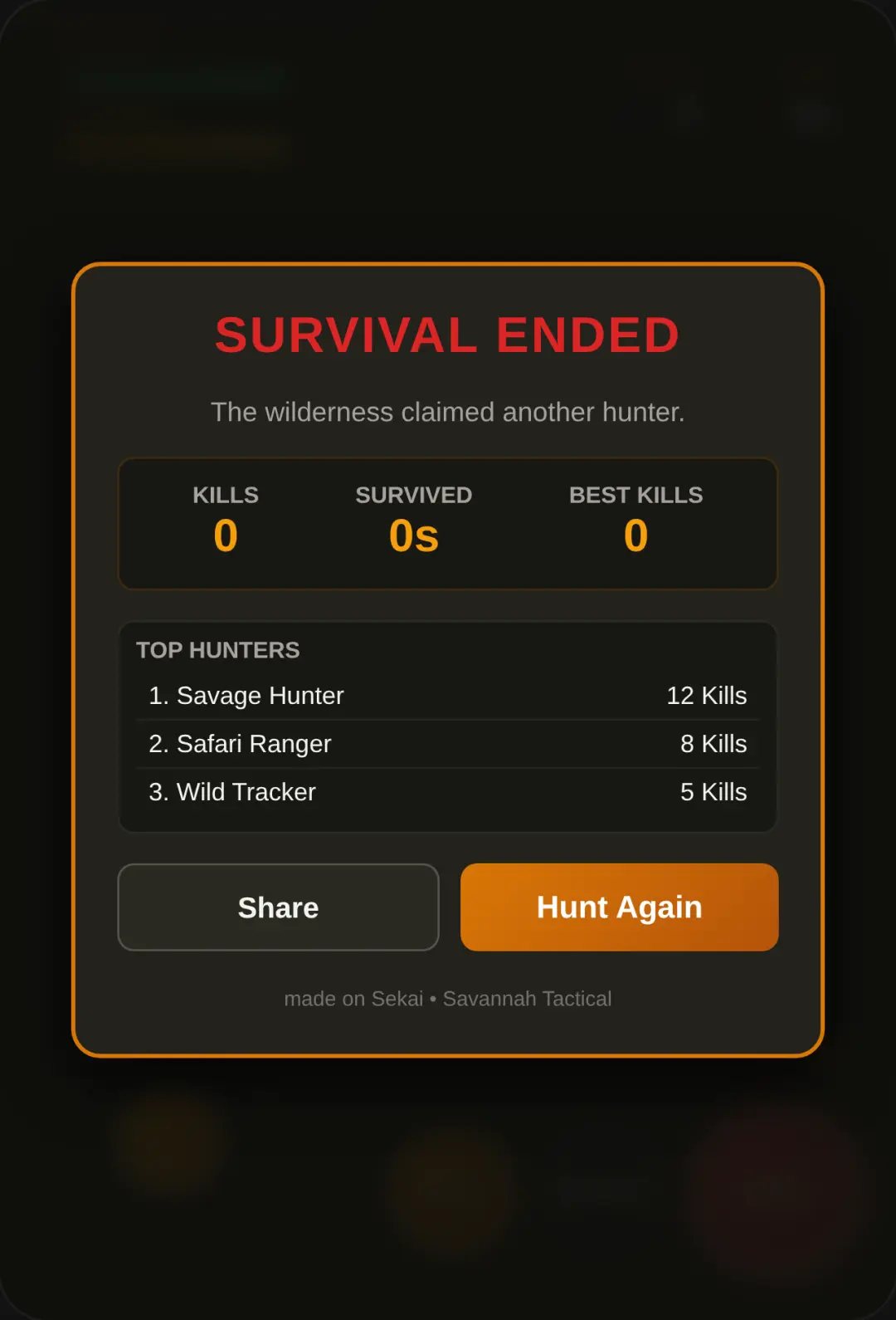 Savanna Predator: AK-47 Survival cover
