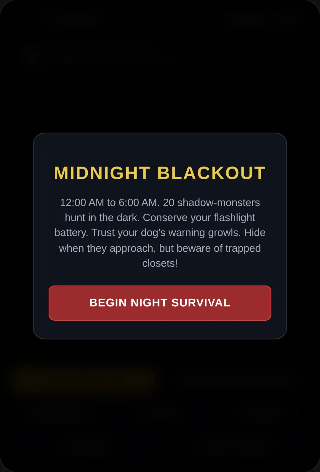 Midnight Blackout: Bedroom Horror cover