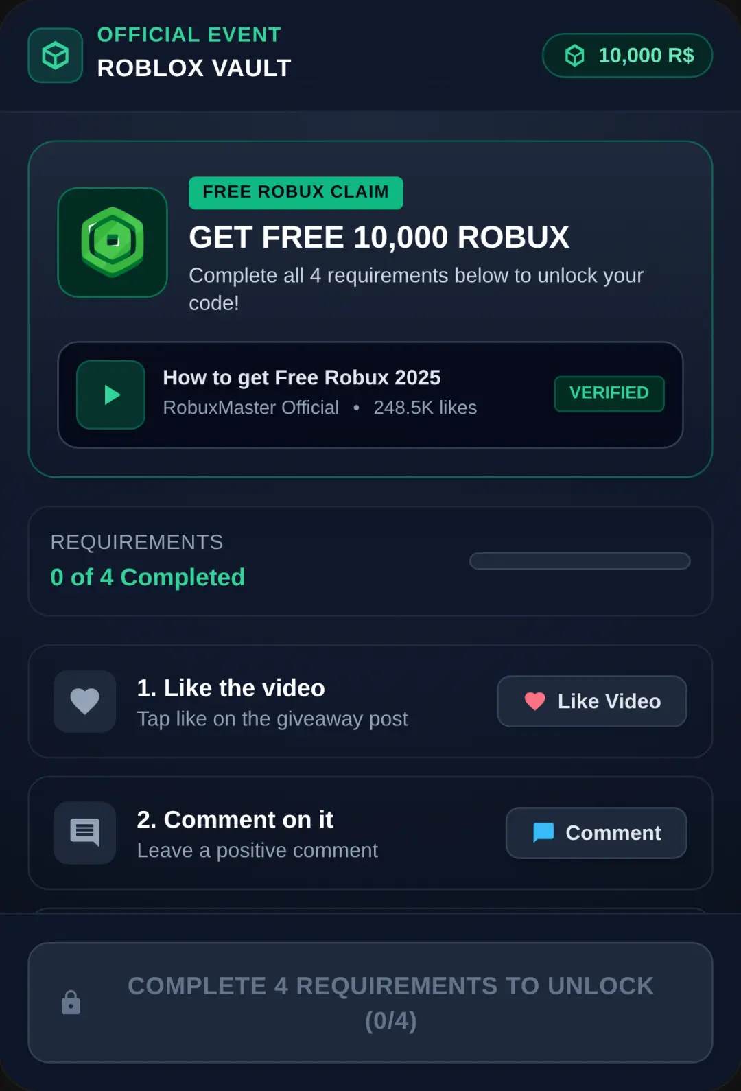 Free Robux Generator cover