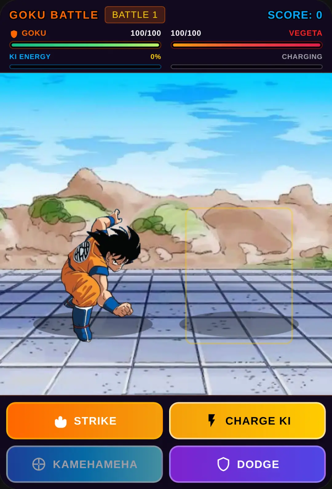 Goku Action Battle Arena cover