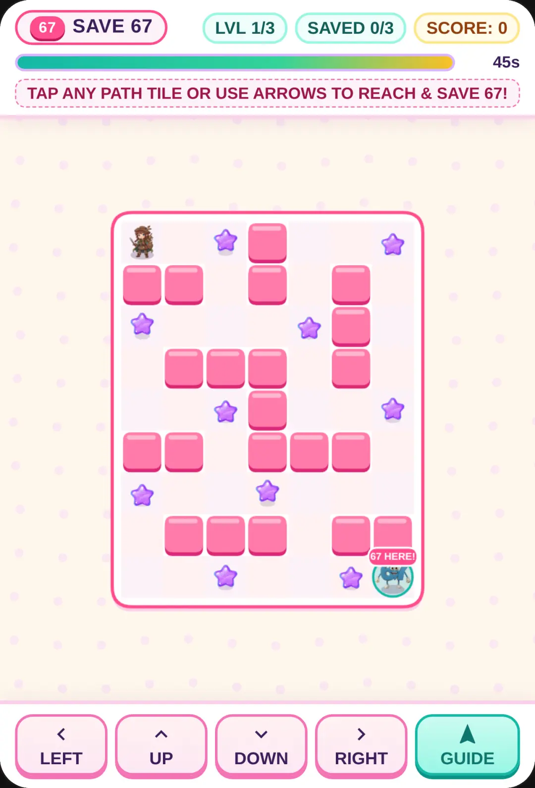 Save 67: Candy Maze Rescue cover