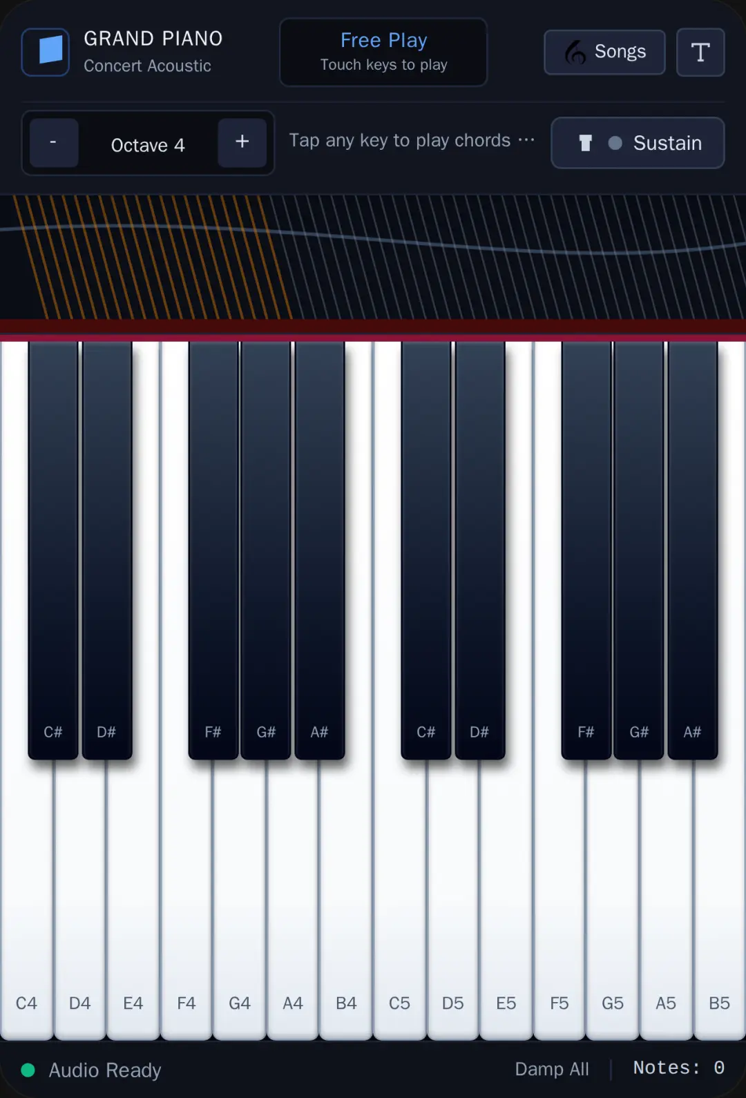 Grand Piano play and learn cover