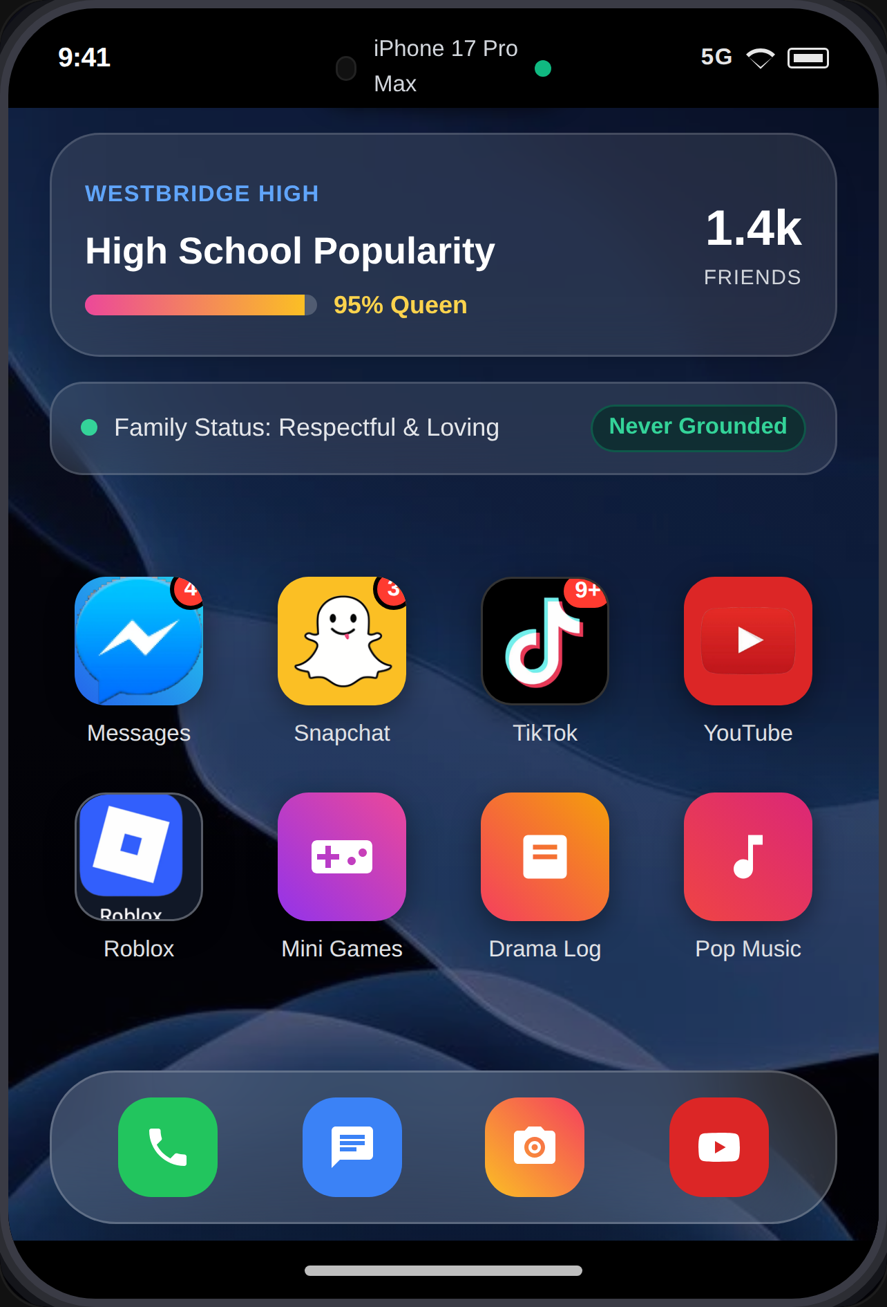 iPhone 17 Pro Max - High School Drama cover