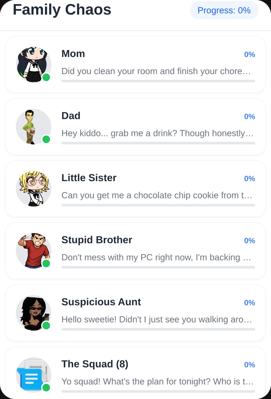 Family Chat Game cover