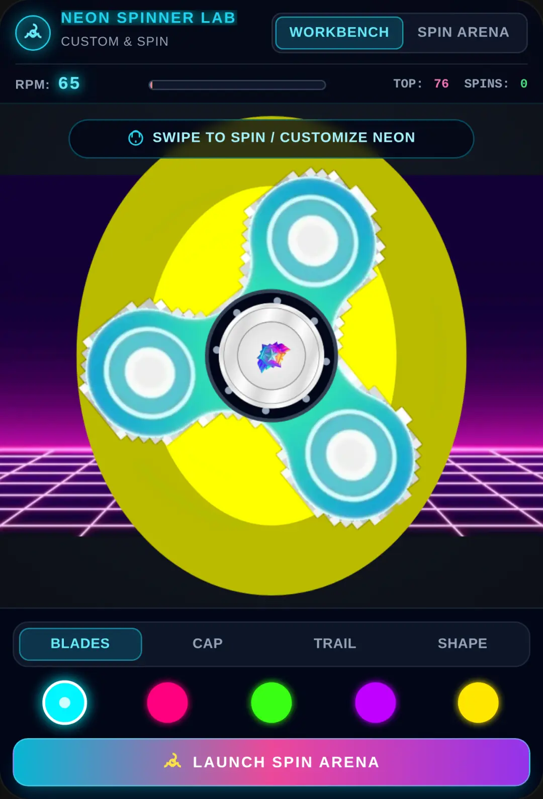 Neon Fidget Spinner Lab cover